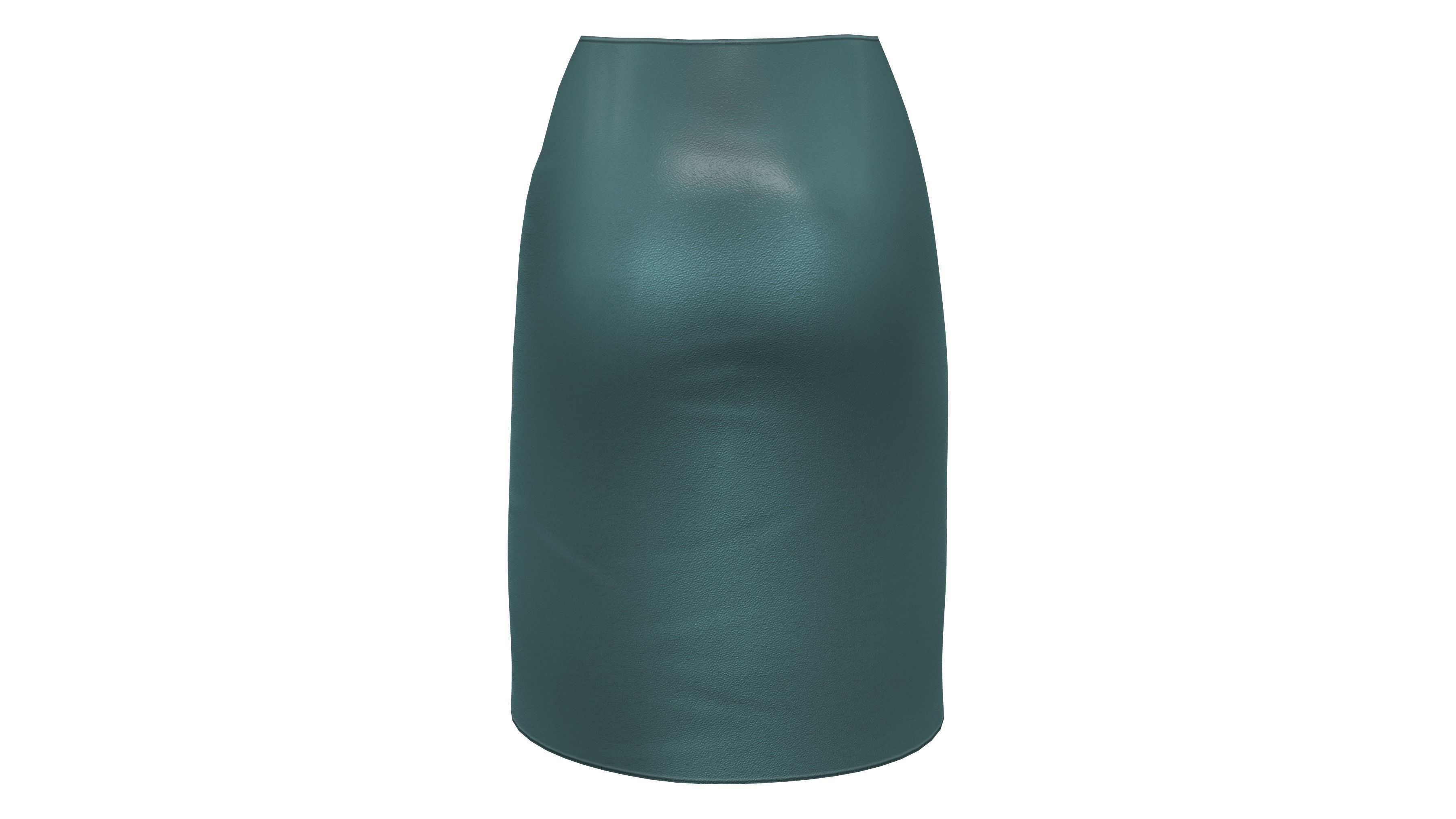 Female Grommets Wrapped Tarpaulin Skirt Low-poly 3D model_6