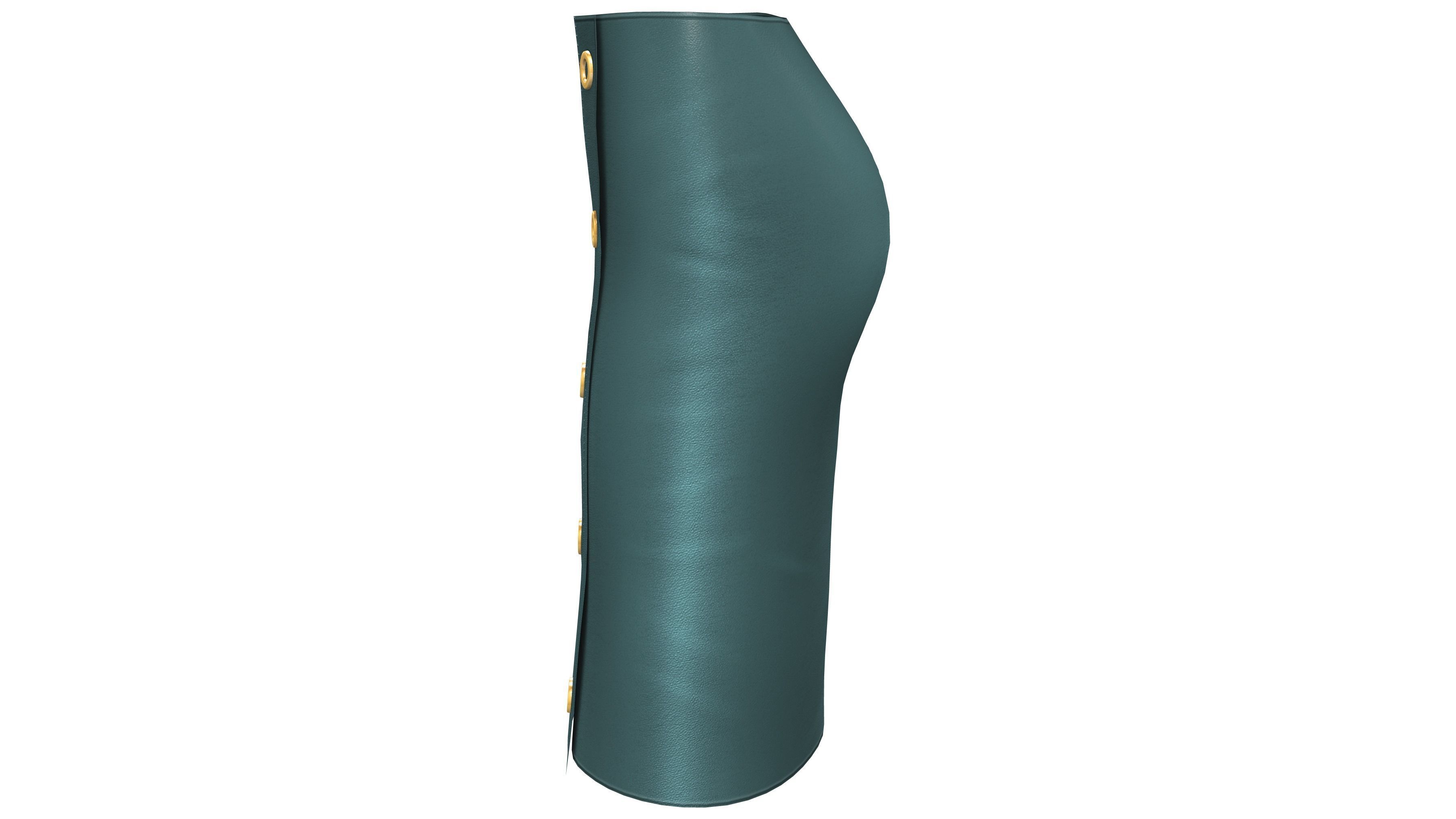 Female Grommets Wrapped Tarpaulin Skirt Low-poly 3D model_5