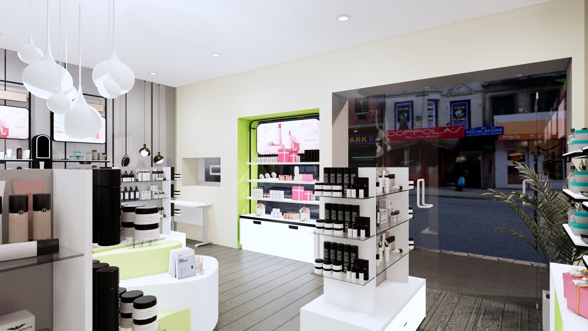 Pharmacy Low-poly 3D model_5