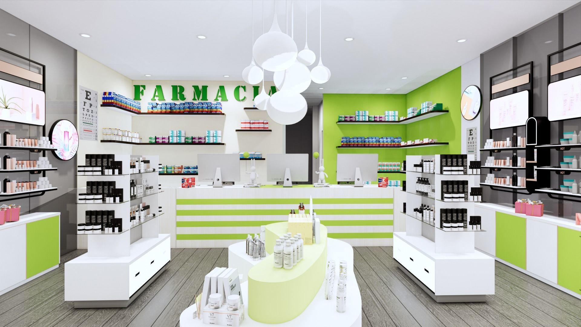 Pharmacy Low-poly 3D model_13