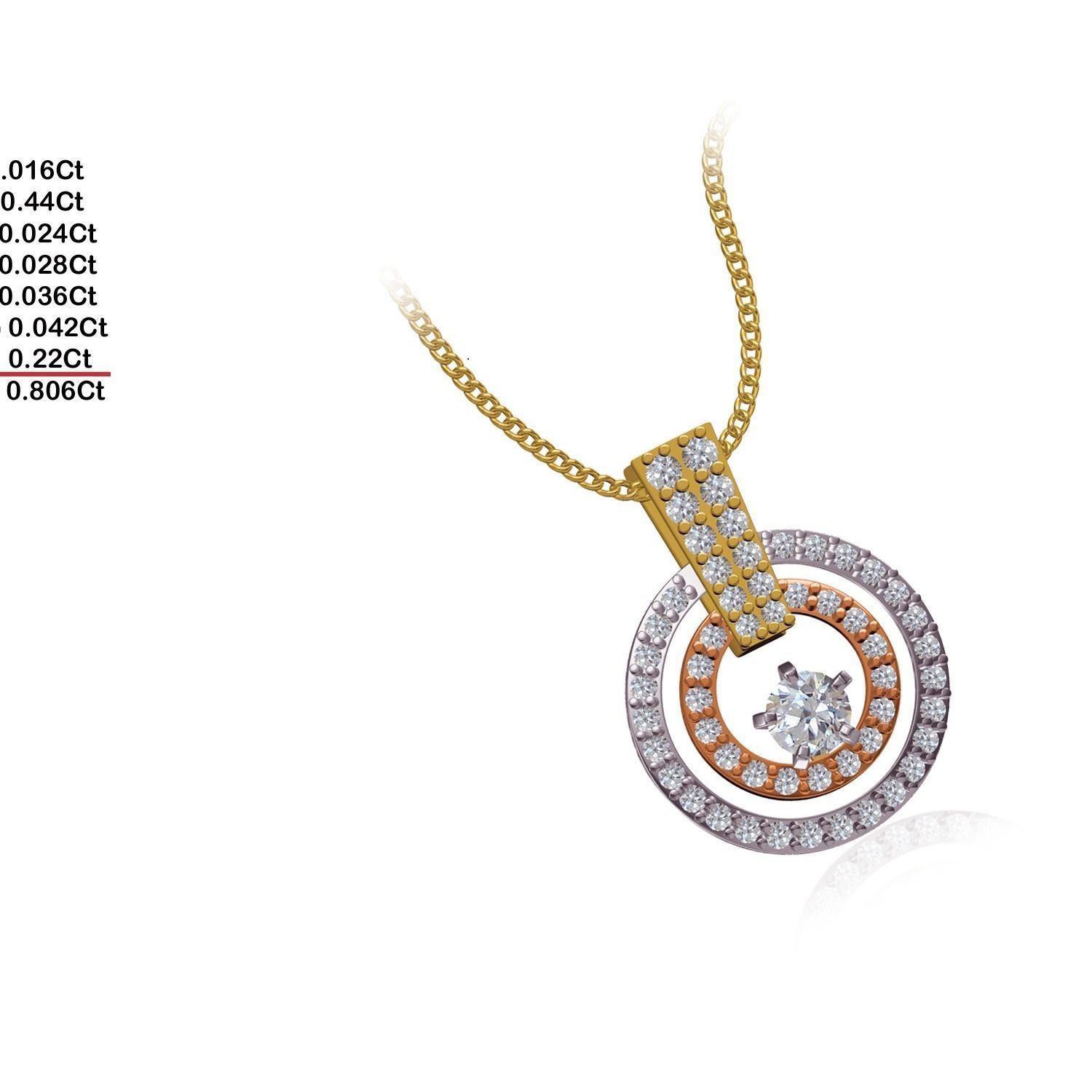Women Flower Pendant STL OBJ FBX Renders Details 3D print model_19
