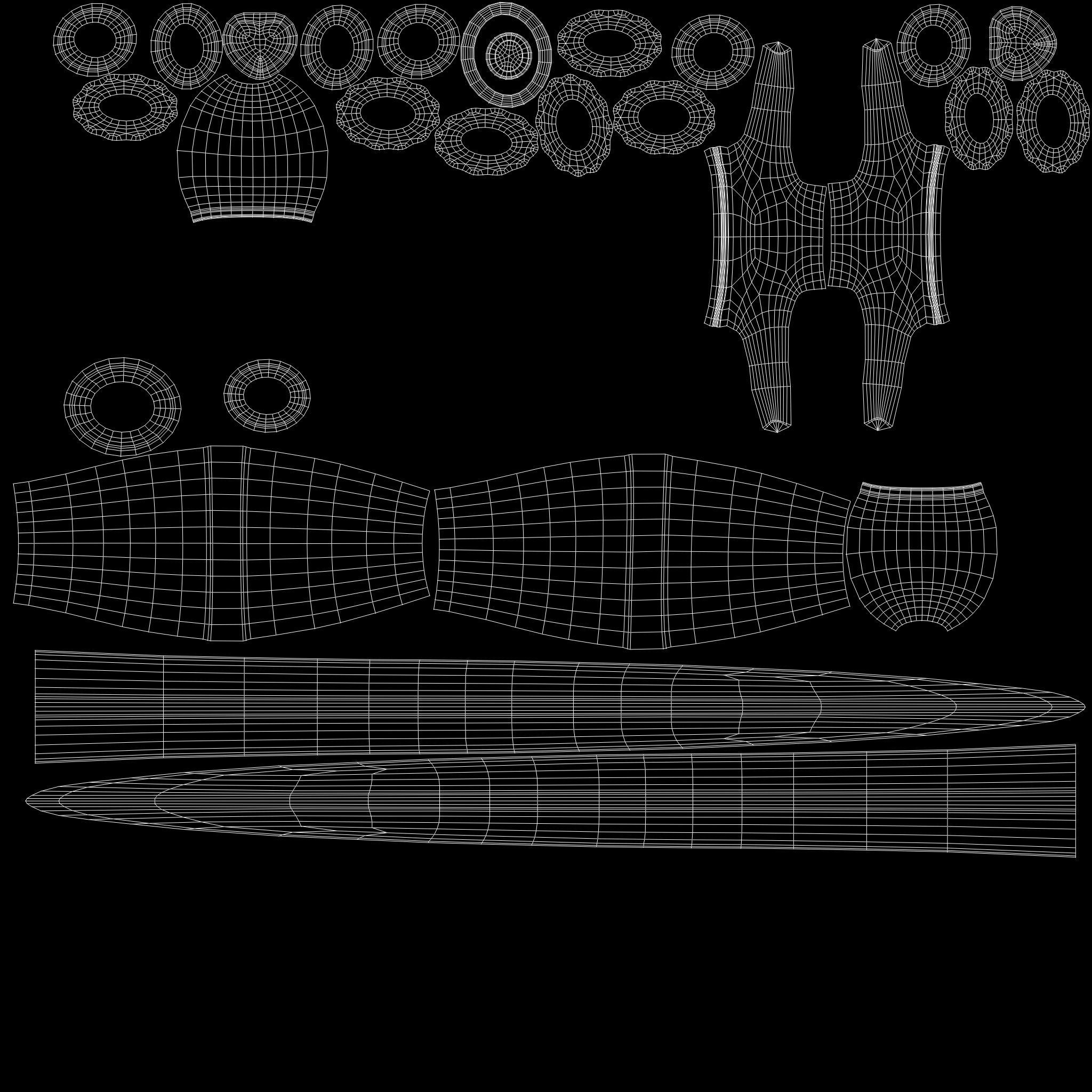 Medieval Dagger and Scabbard Low-poly 3D model_14