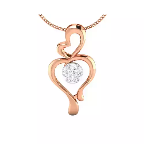 Women Pendant STL OBJ FBX Renders Details