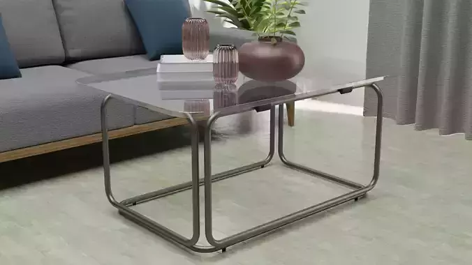Floating glass table
