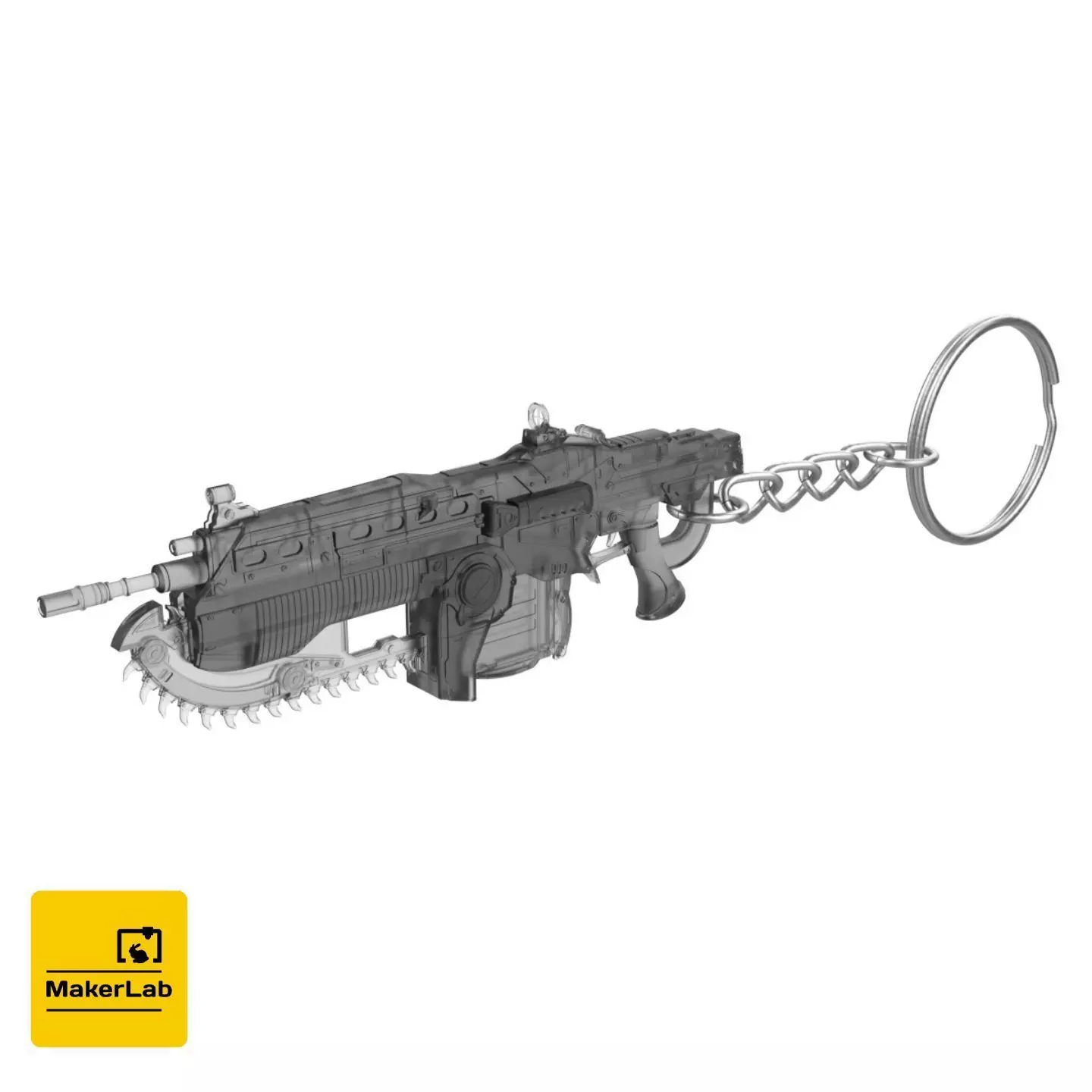 Keychain - Lancer - Gears of War - Printable - STL 3D print model_0