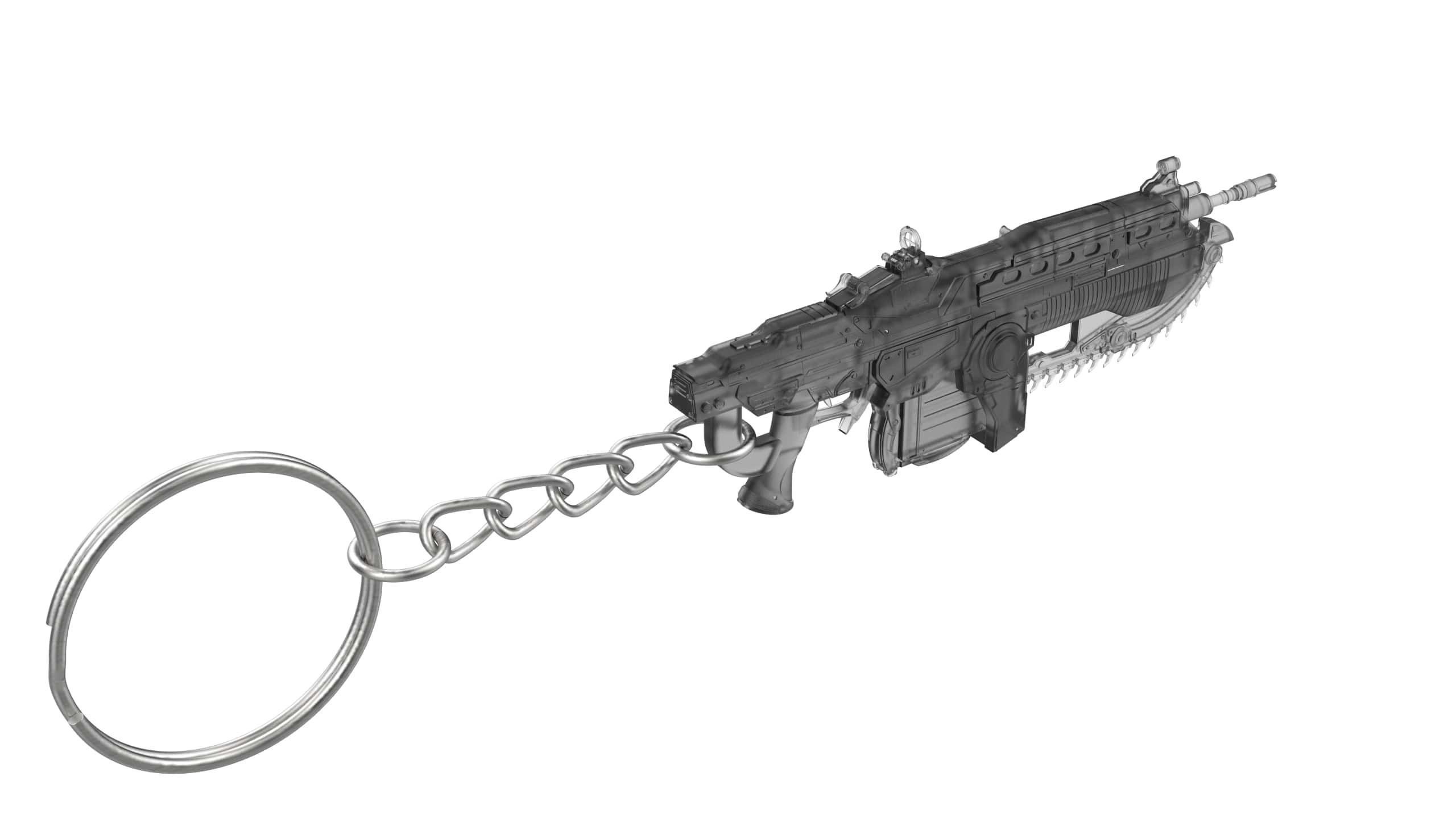 Keychain - Lancer - Gears of War - Printable - STL 3D print model_7