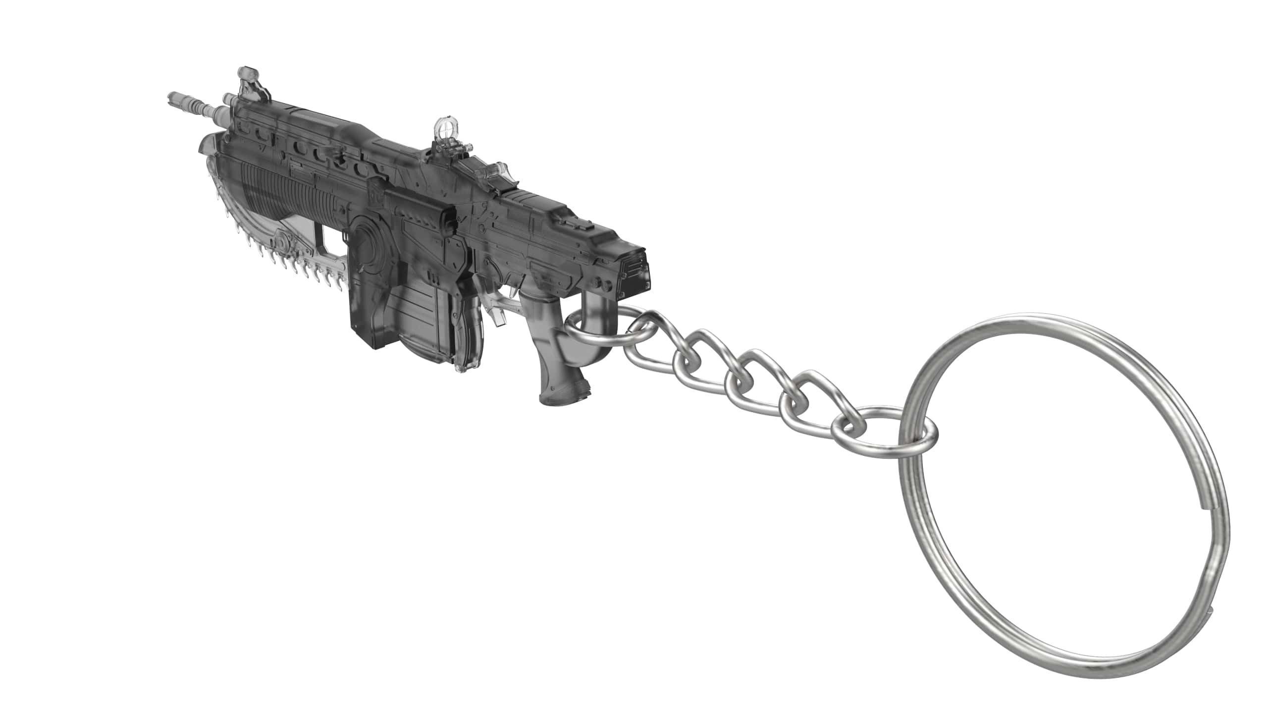 Keychain - Lancer - Gears of War - Printable - STL 3D print model_5