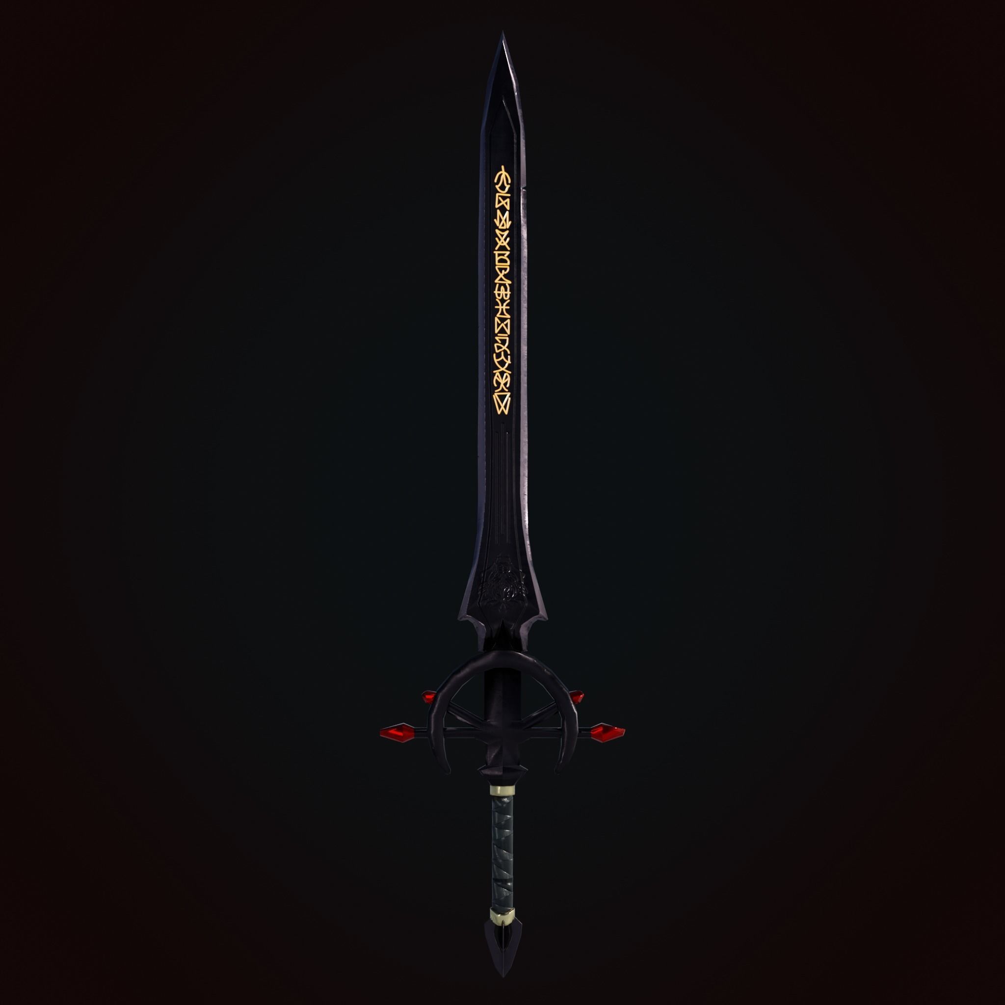 Sword of Titan Low-poly 3D model_9