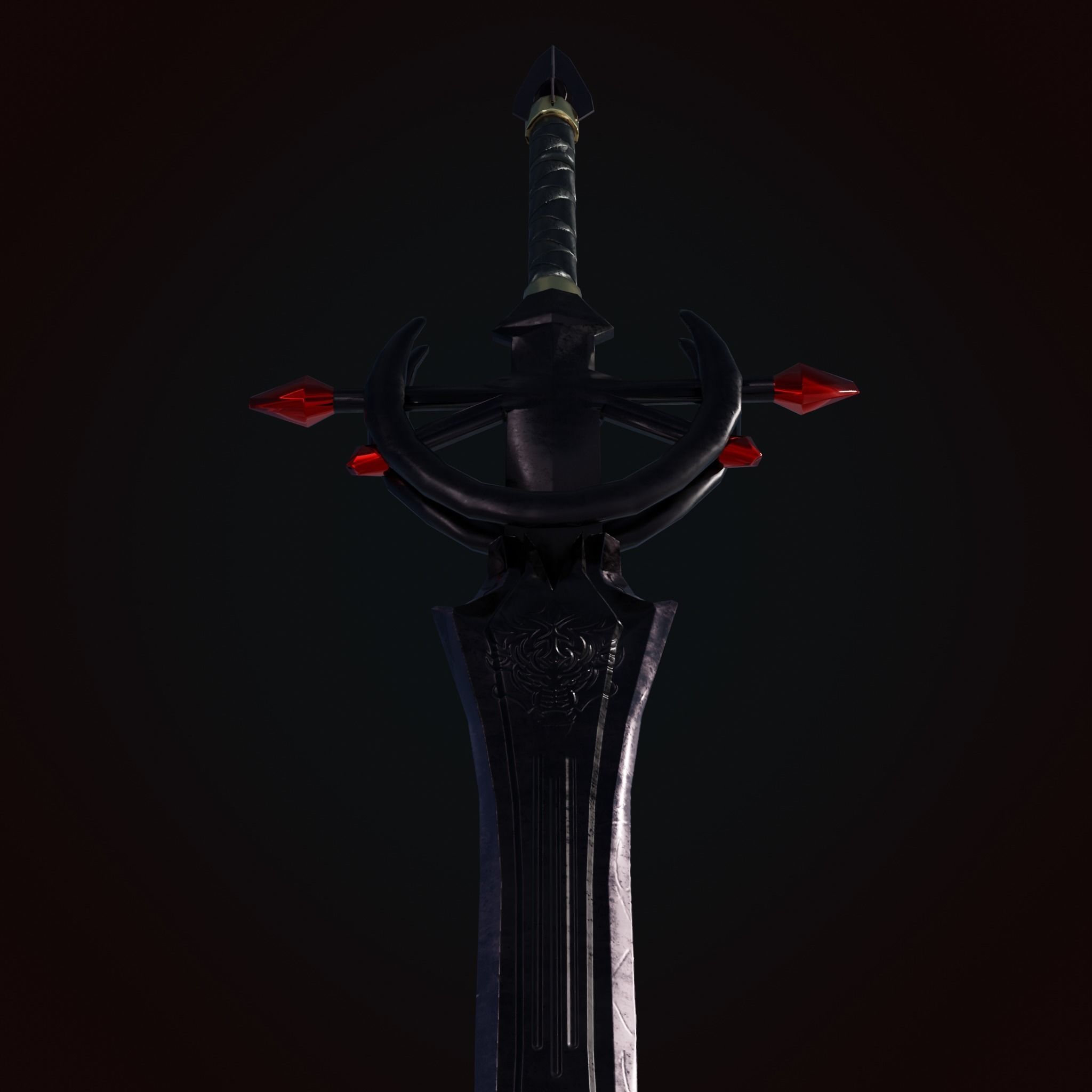 Sword of Titan Low-poly 3D model_8