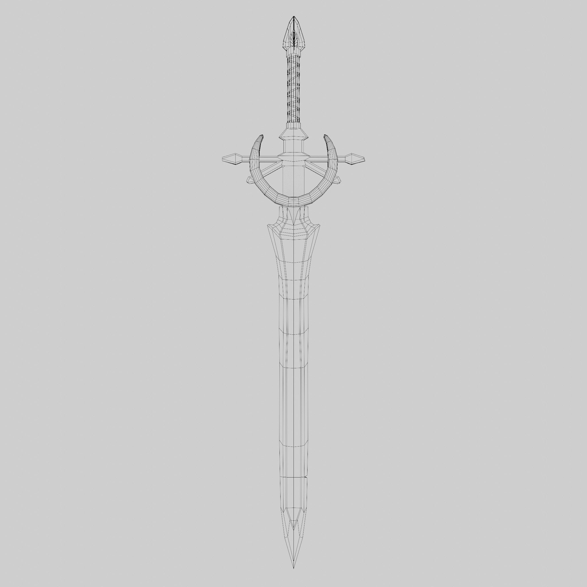 Sword of Titan Low-poly 3D model_10