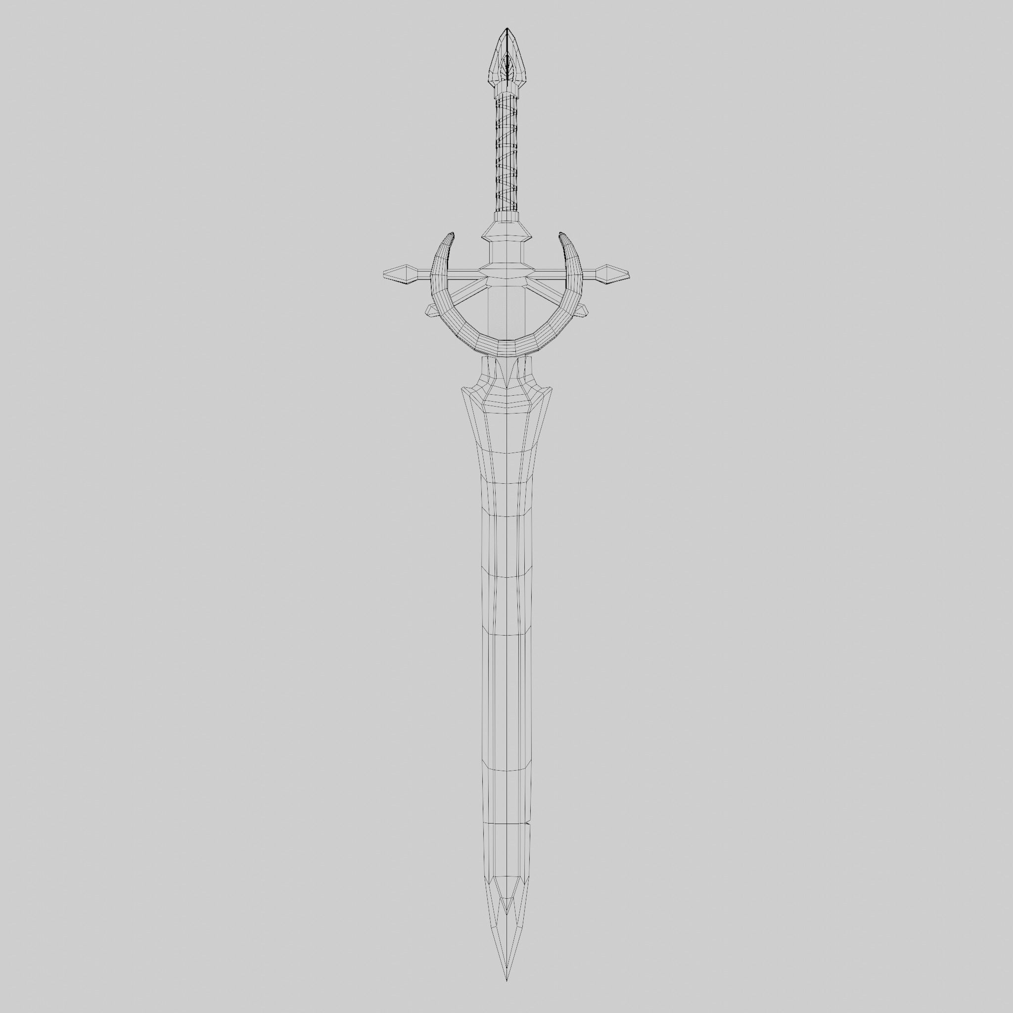 Sword of Titan Low-poly 3D model_11