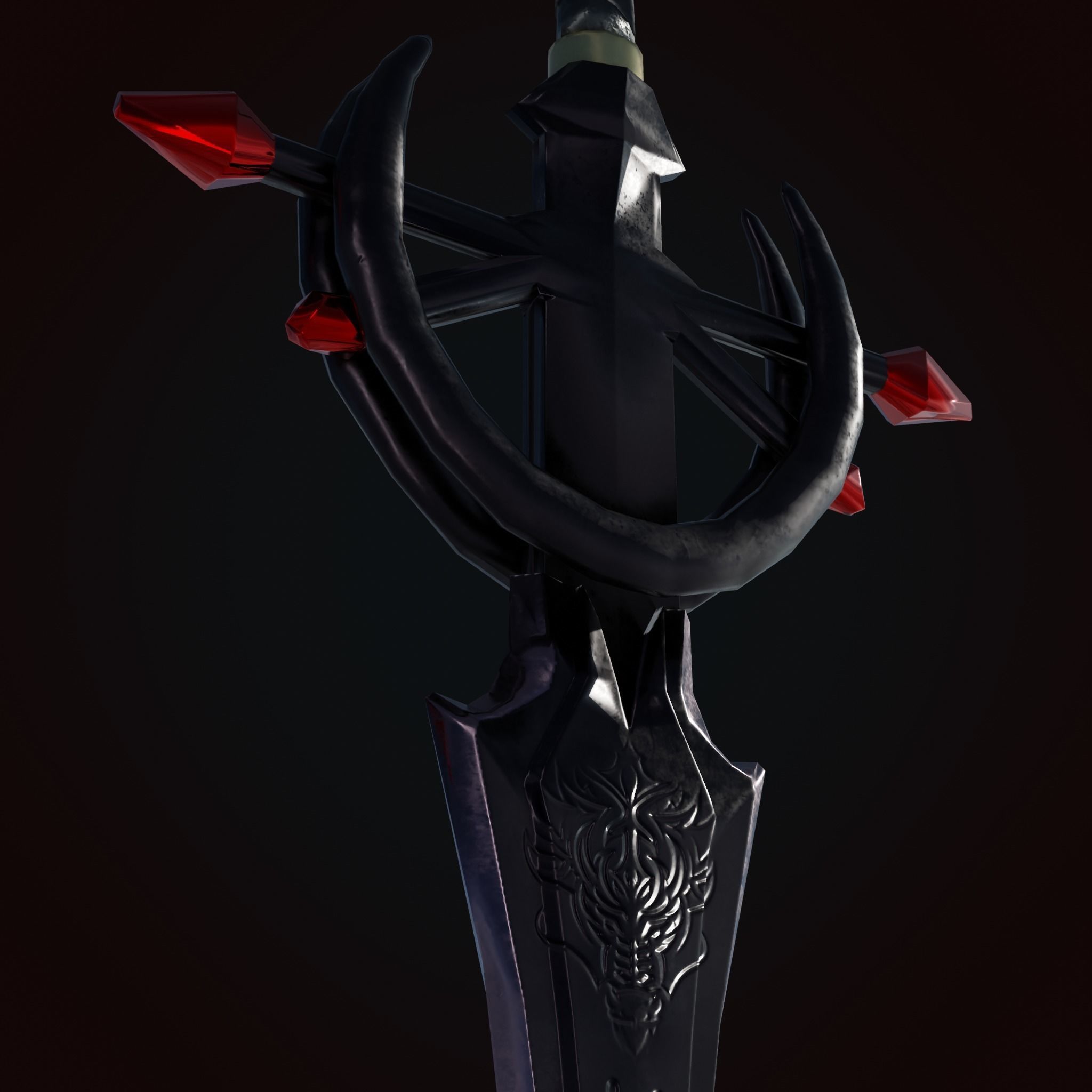 Sword of Titan Low-poly 3D model_6