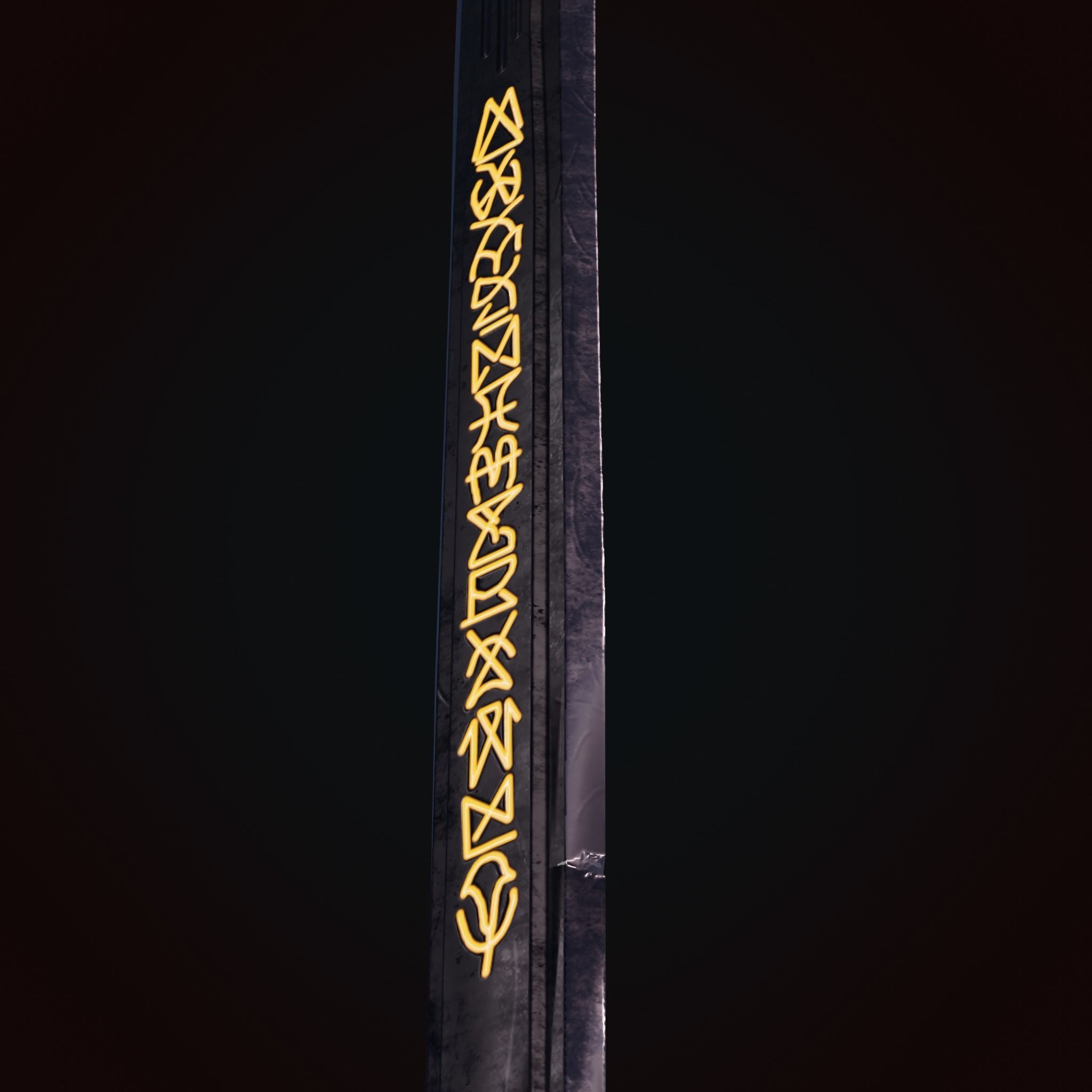 Sword of Titan Low-poly 3D model_4