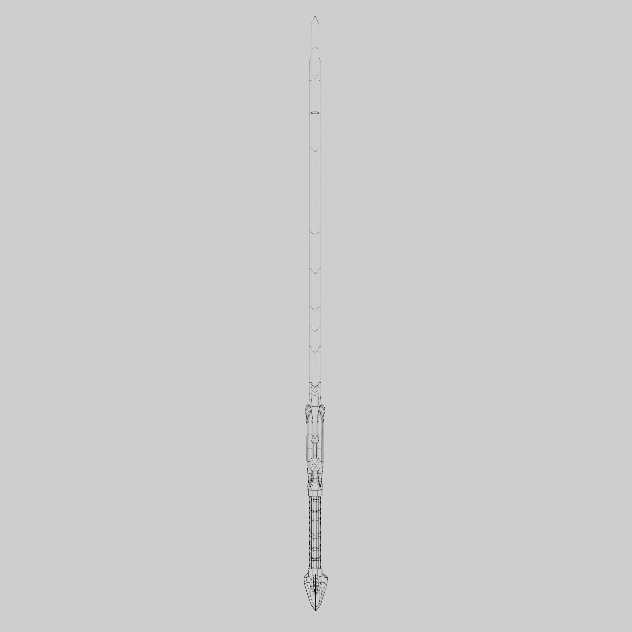 Sword of Titan Low-poly 3D model_14