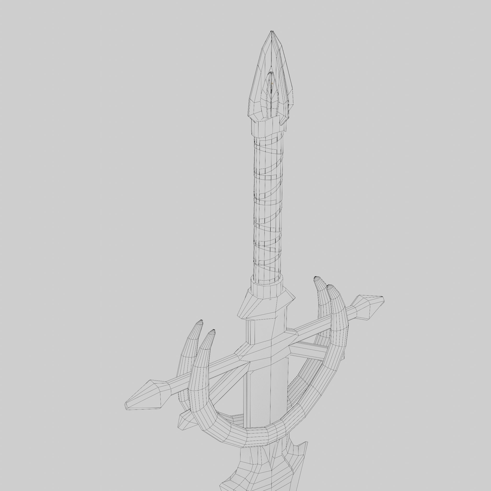Sword of Titan Low-poly 3D model_17