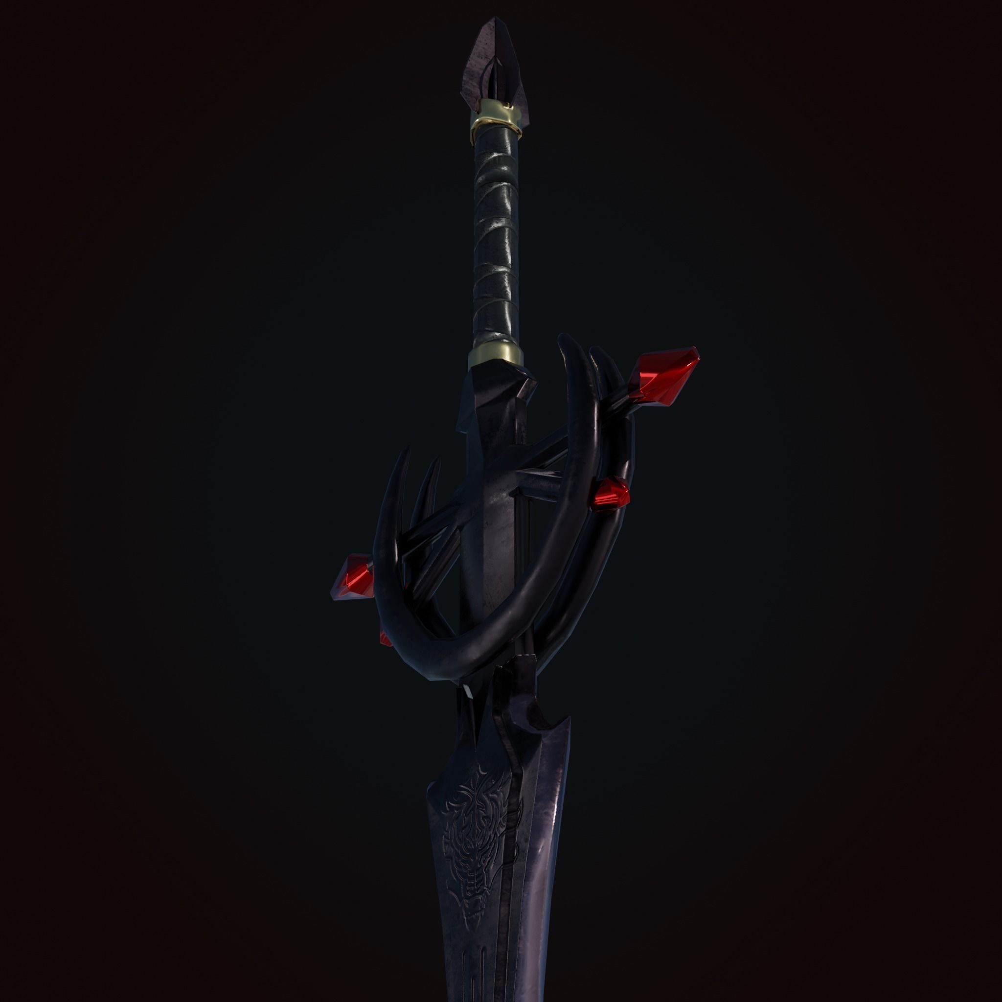 Sword of Titan Low-poly 3D model_5