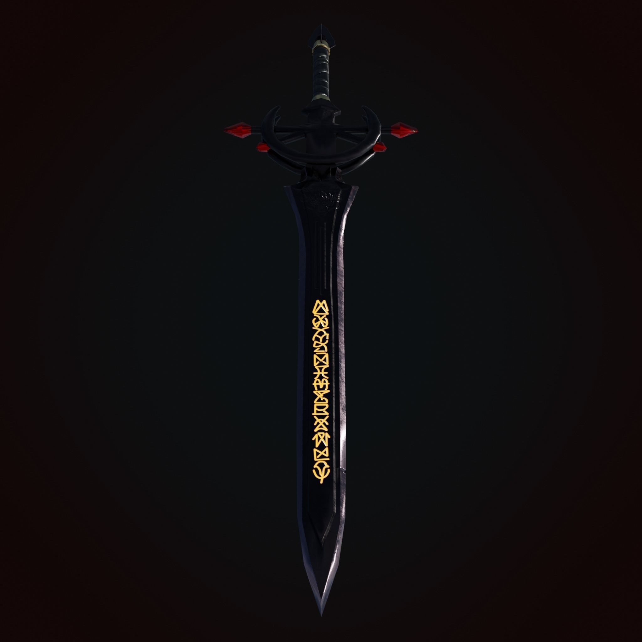 Sword of Titan Low-poly 3D model_2