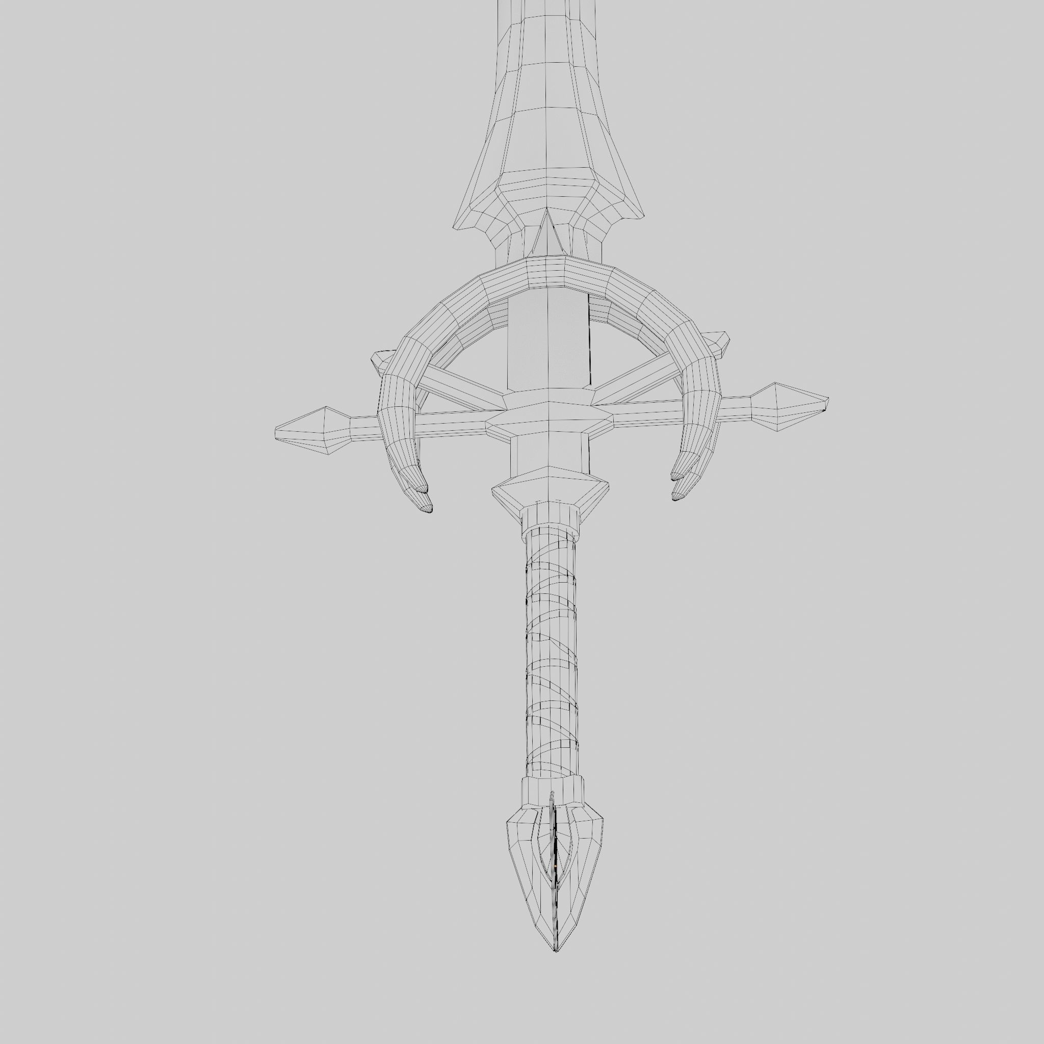Sword of Titan Low-poly 3D model_16