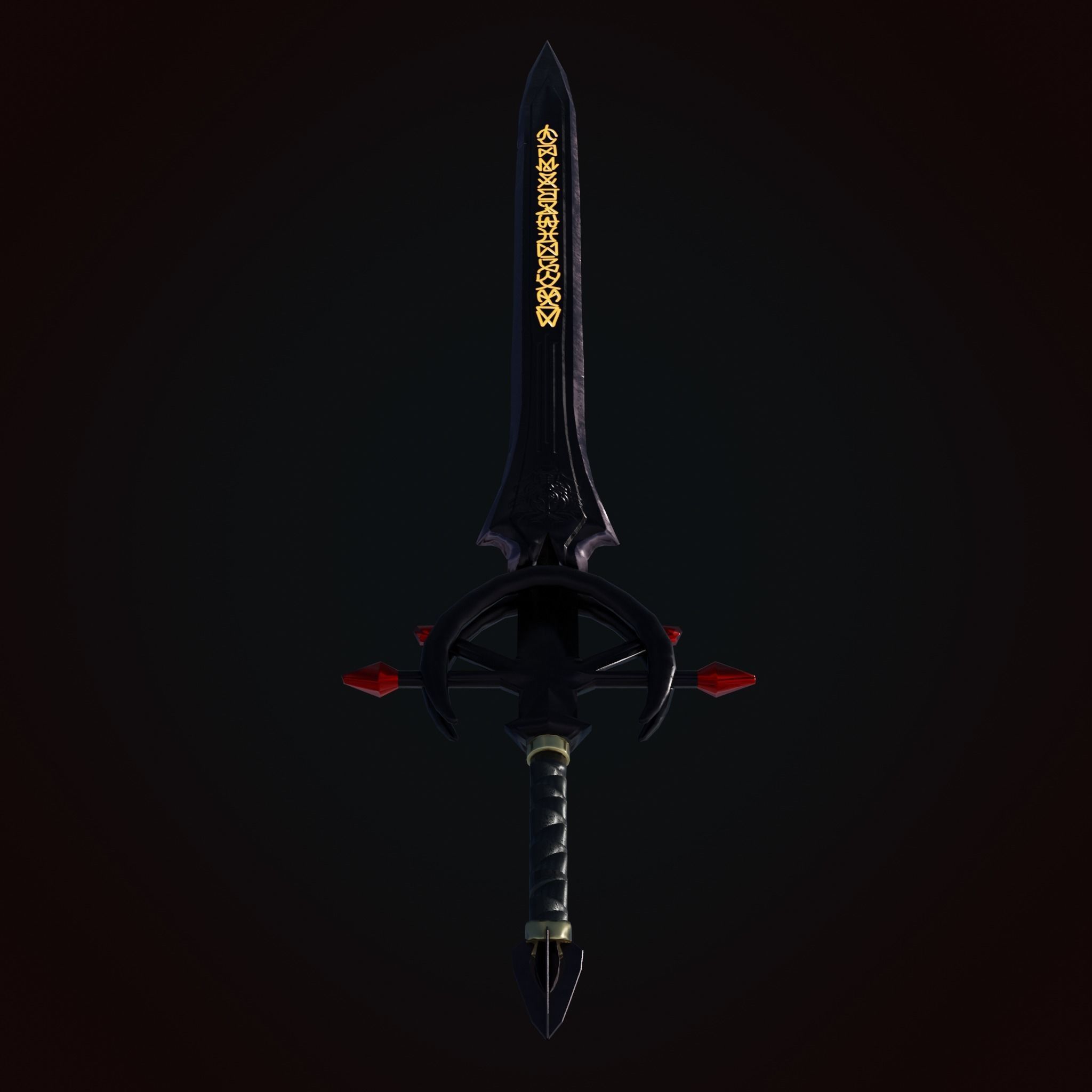 Sword of Titan Low-poly 3D model_3