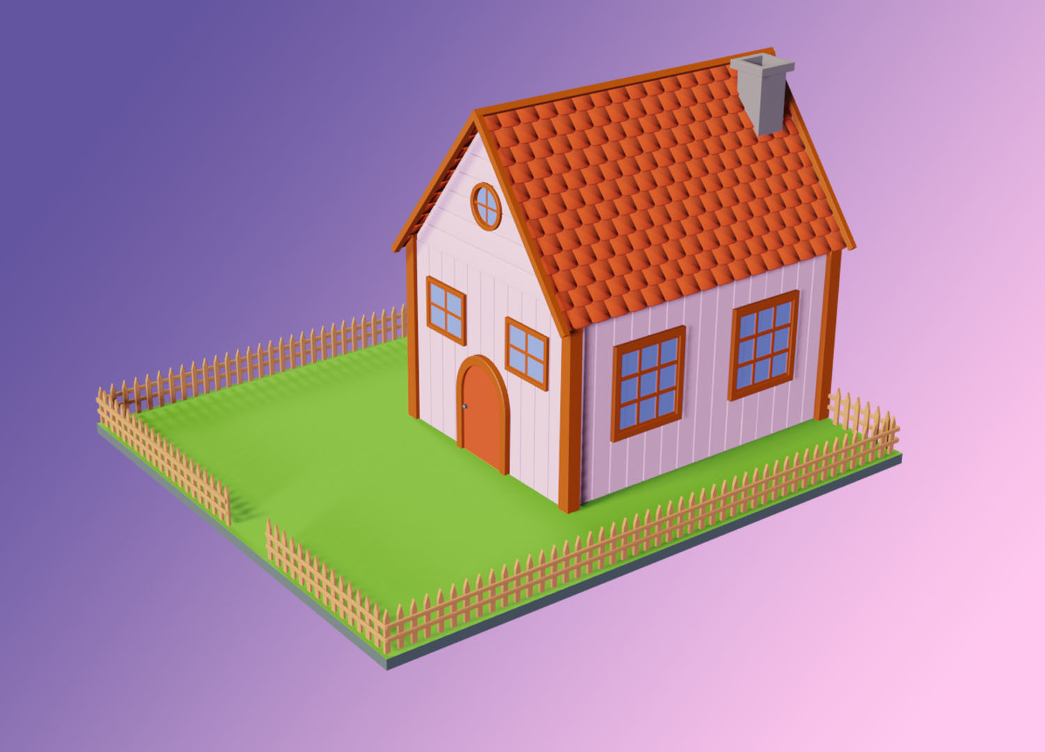 wooden 3D model_1