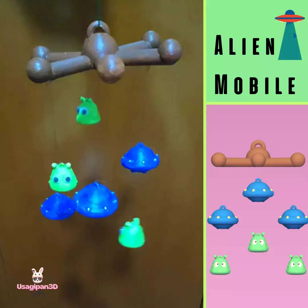 Alien Mobile 3D print model_0