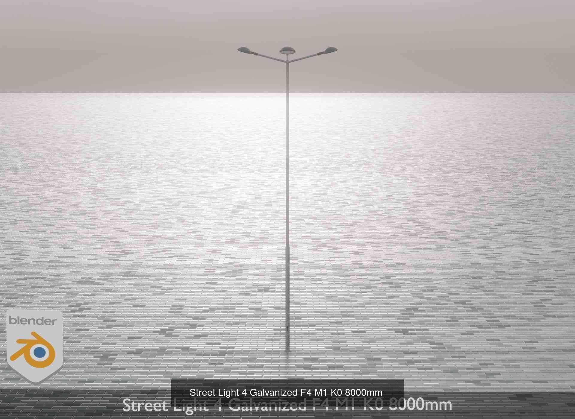 Street Light 4 Galvanized Package 3D Model Collection_39
