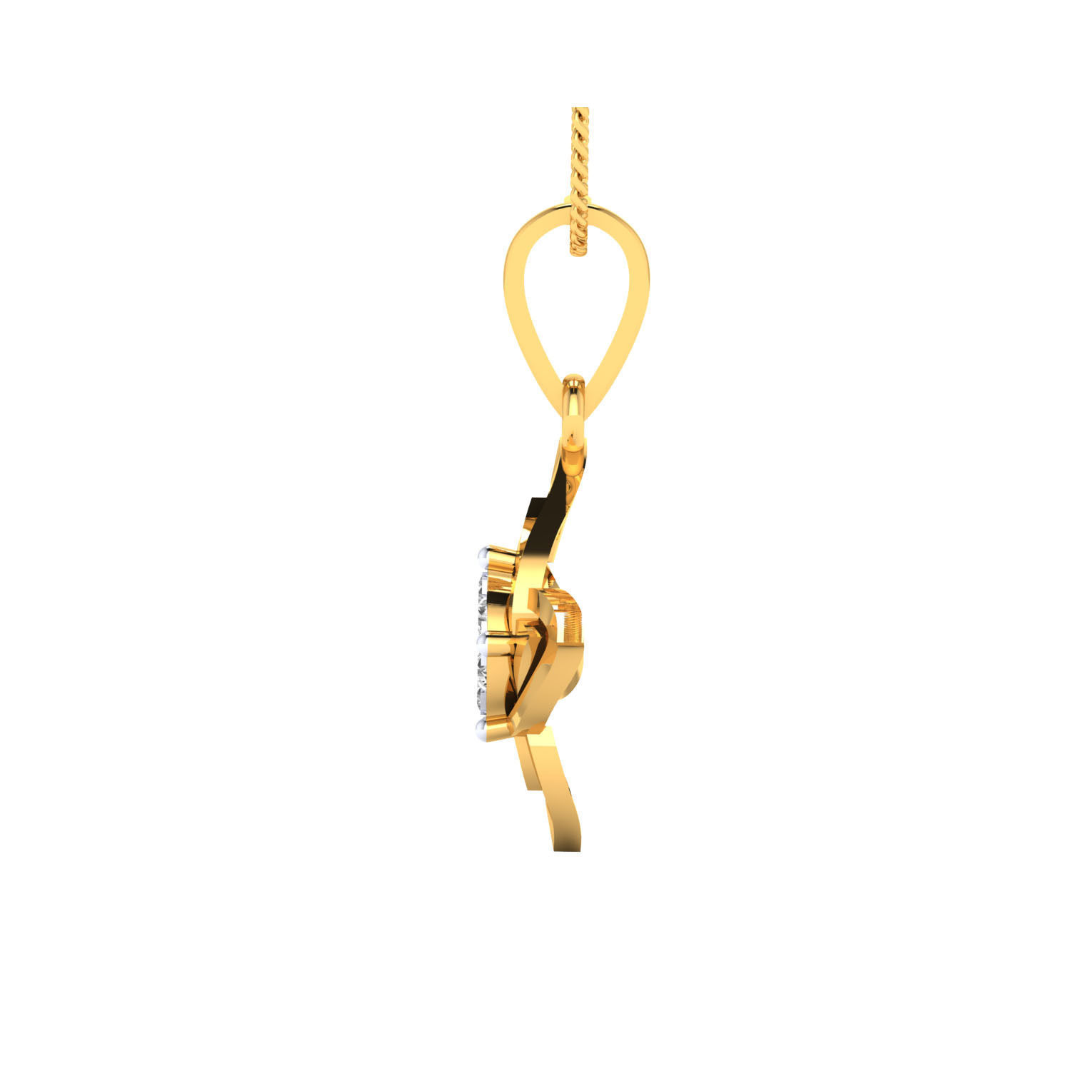 Women Pendant STL OBJ FBX Renders Details 3D print model_13