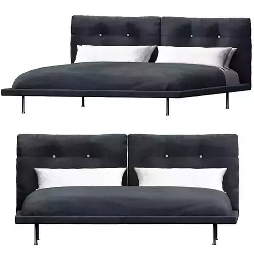 Living Divani Rod Bed 3D model