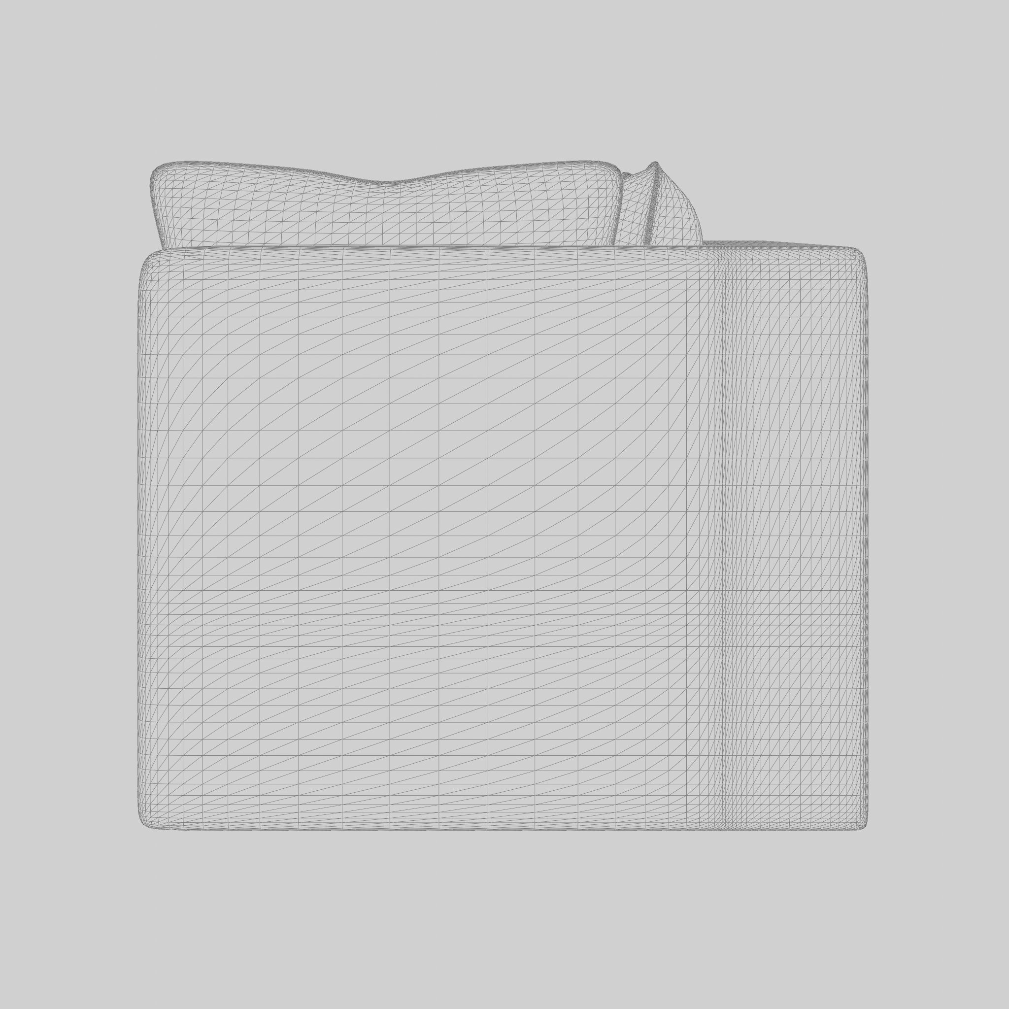 Santorini modular corner chair 3D Model Low-poly 3D model_4