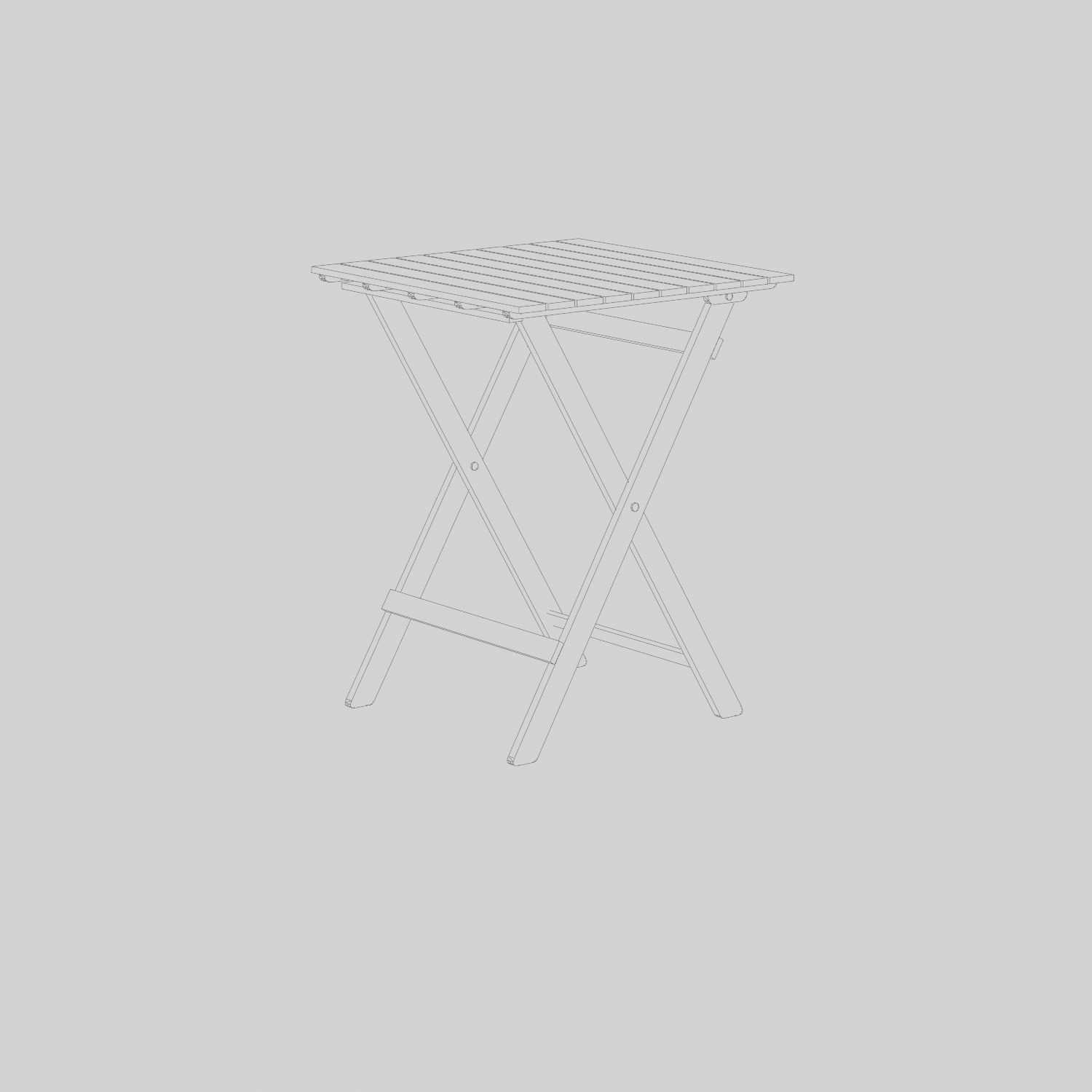 Malva Cafe Table 3D Model Low-poly 3D model_4
