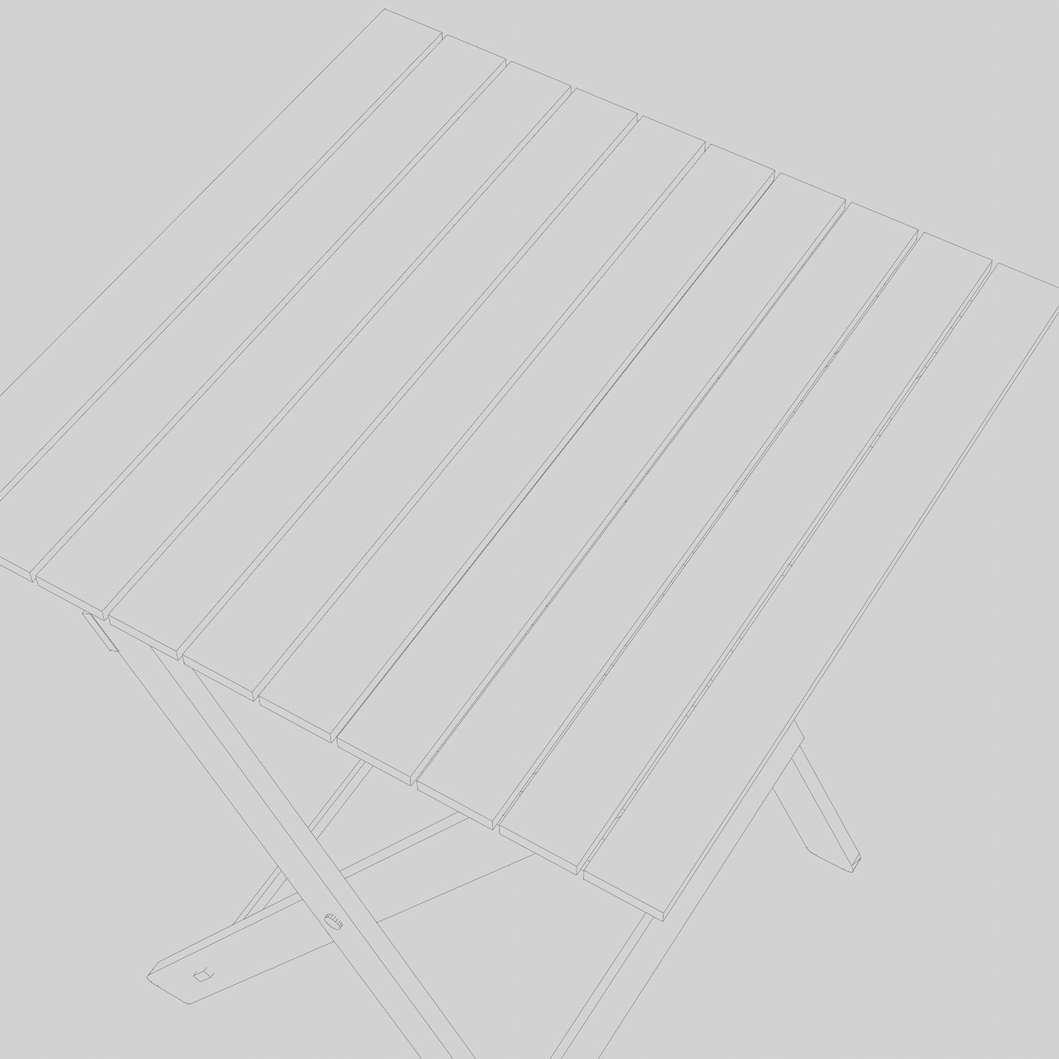 Malva Cafe Table 3D Model Low-poly 3D model_6