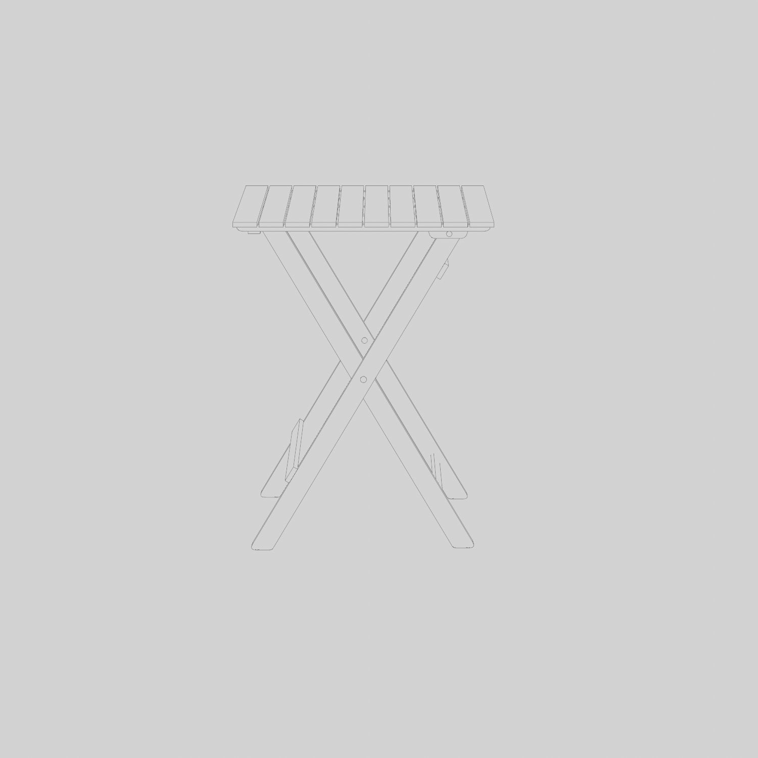 Malva Cafe Table 3D Model Low-poly 3D model_3