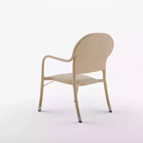 Lotus Cafe Chair 3D Model