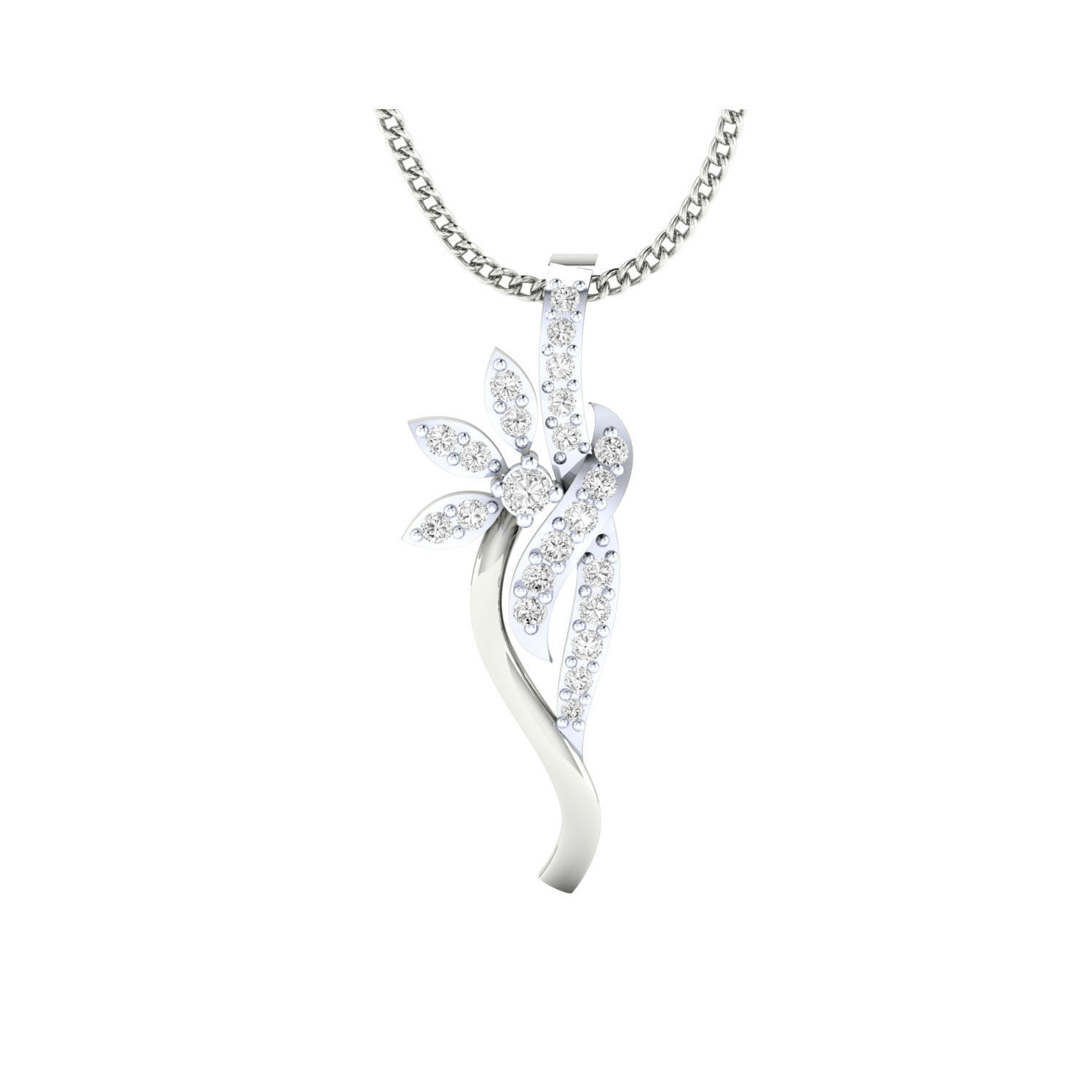 Women Pendant STL OBJ FBX Renders Details 3D print model_10