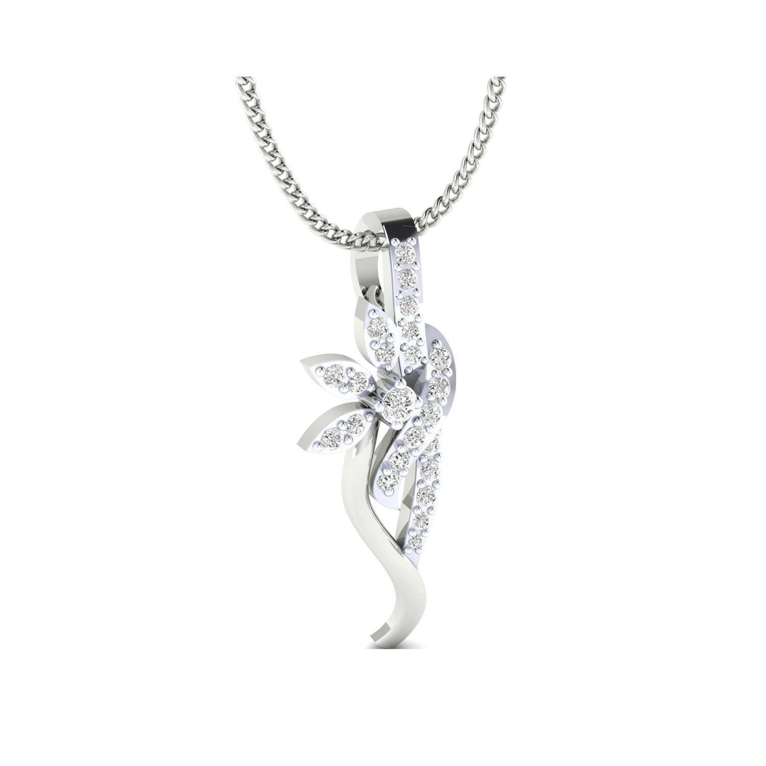 Women Pendant STL OBJ FBX Renders Details 3D print model_9