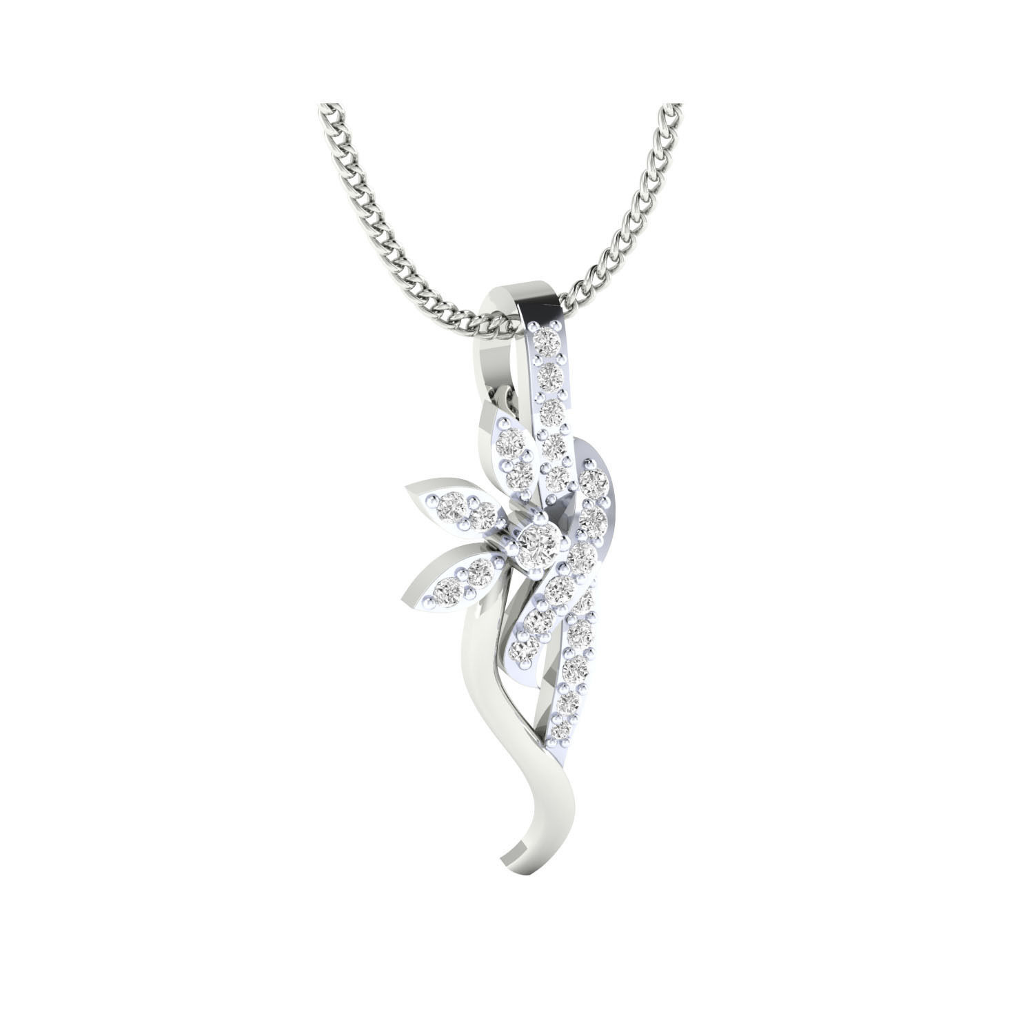 Women Pendant STL OBJ FBX Renders Details 3D print model_8