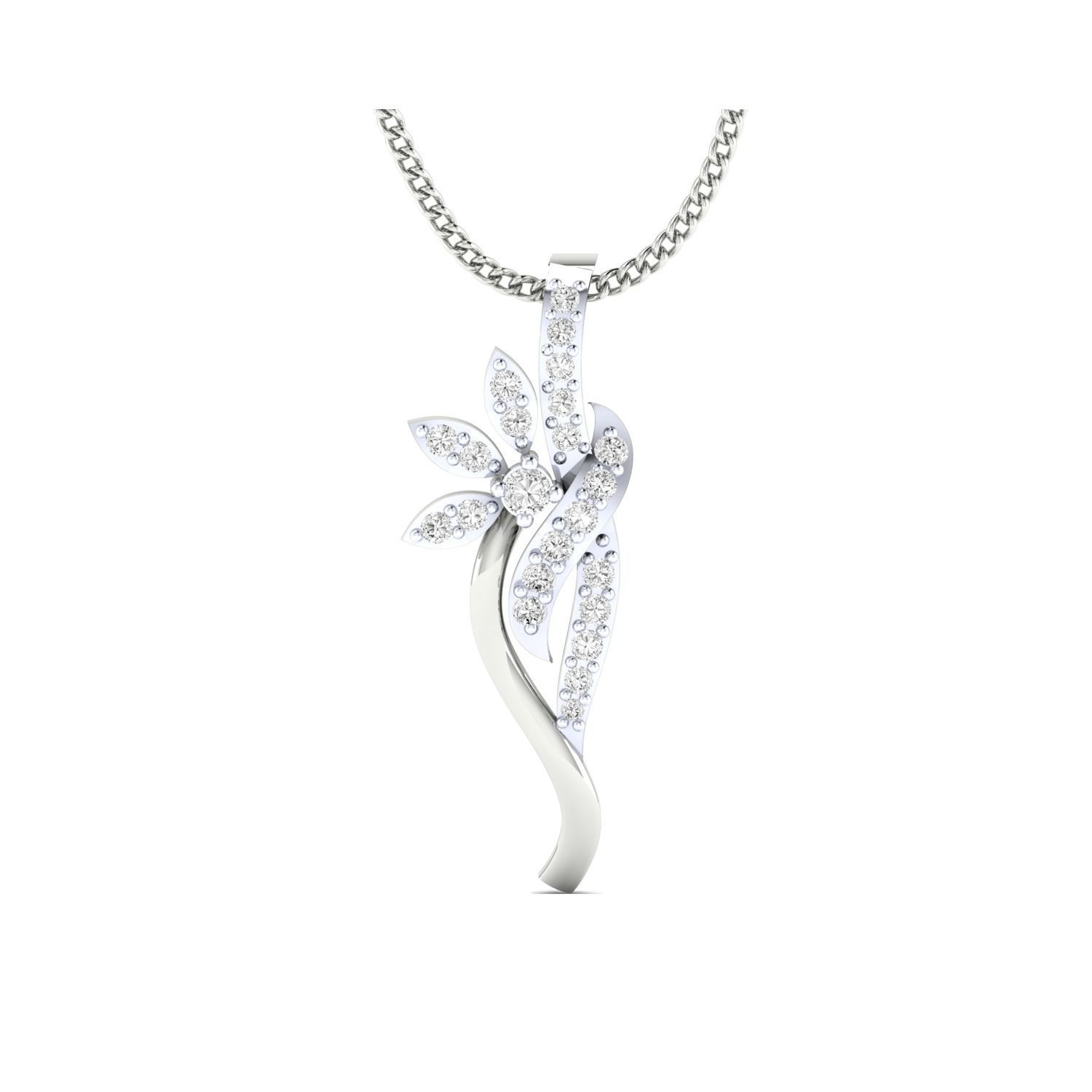 Women Pendant STL OBJ FBX Renders Details 3D print model_11