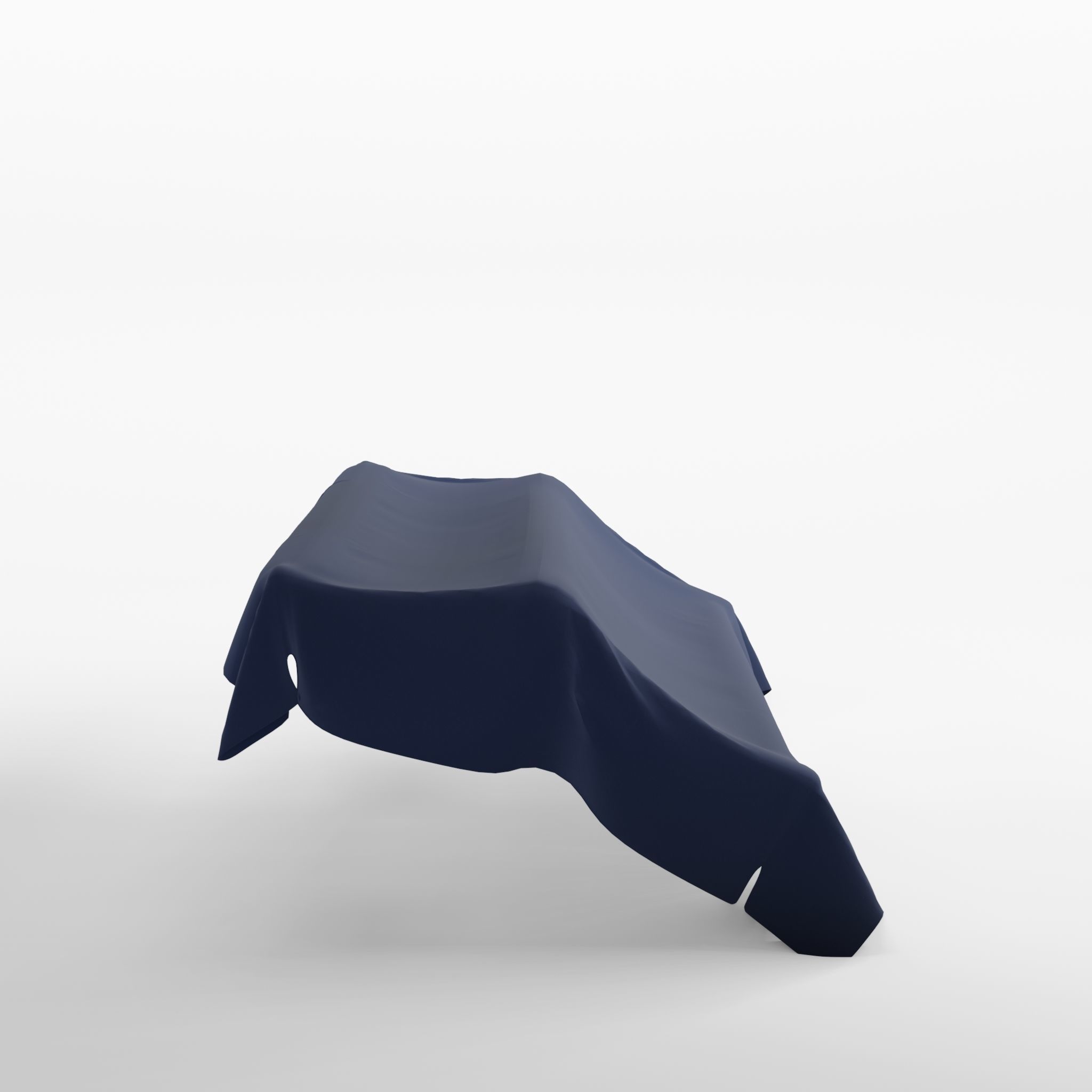 Dalom Roof Extra Navy 3D Model Low-poly 3D model_2