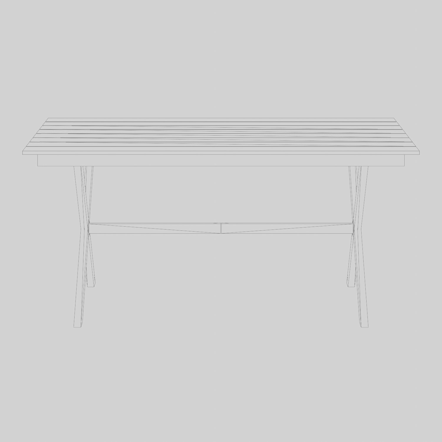 Chelsea Dining Table 3D Model Low-poly 3D model_4