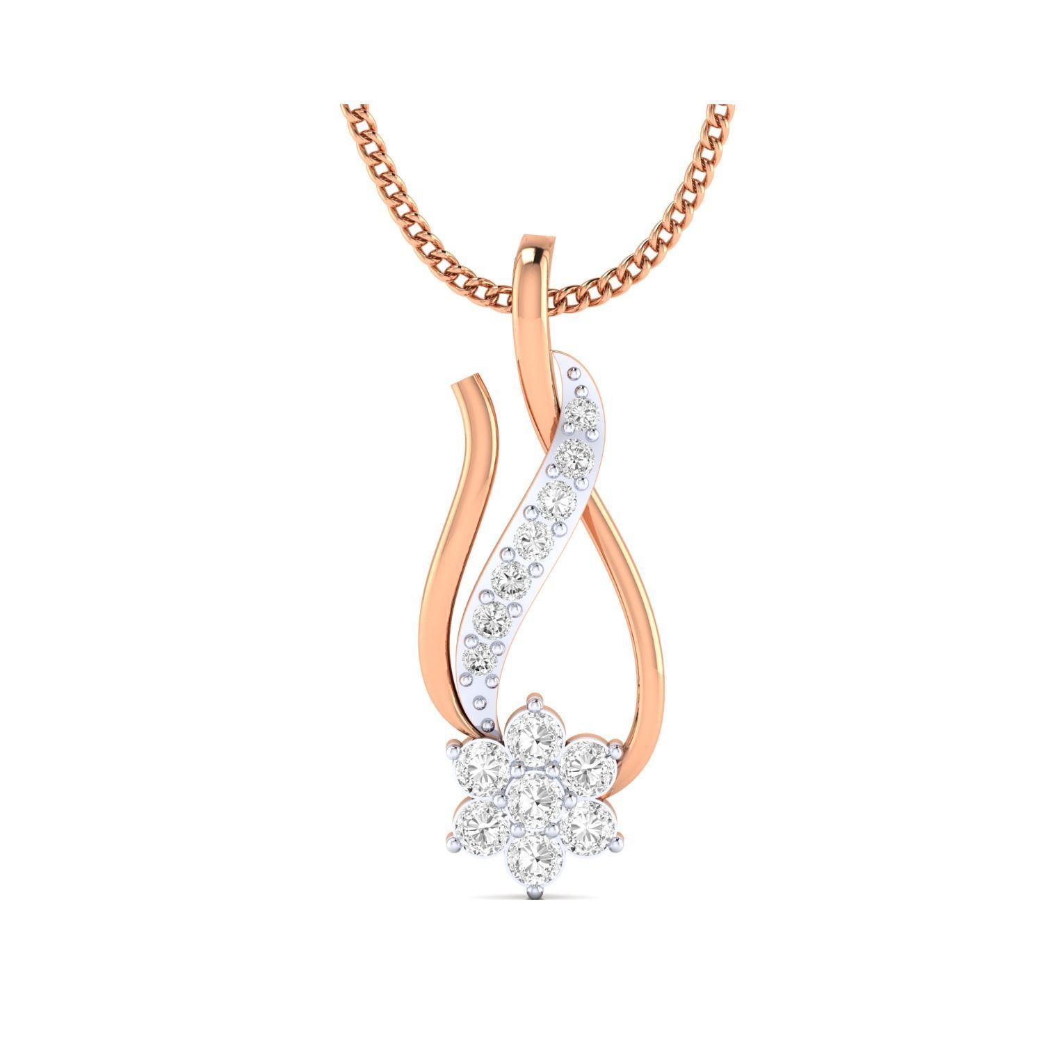 Women Pendant STL OBJ FBX Renders Details 3D print model_6