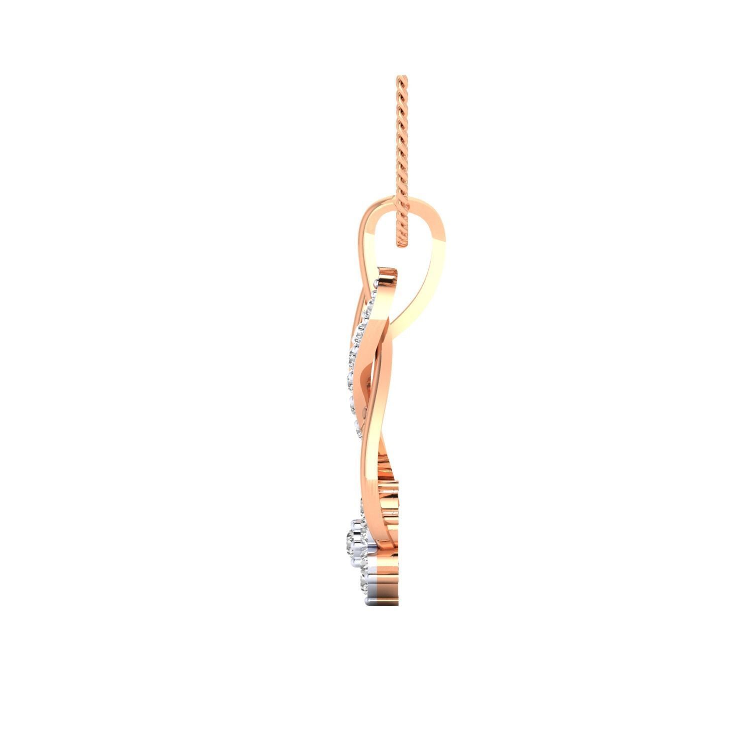 Women Pendant STL OBJ FBX Renders Details 3D print model_4