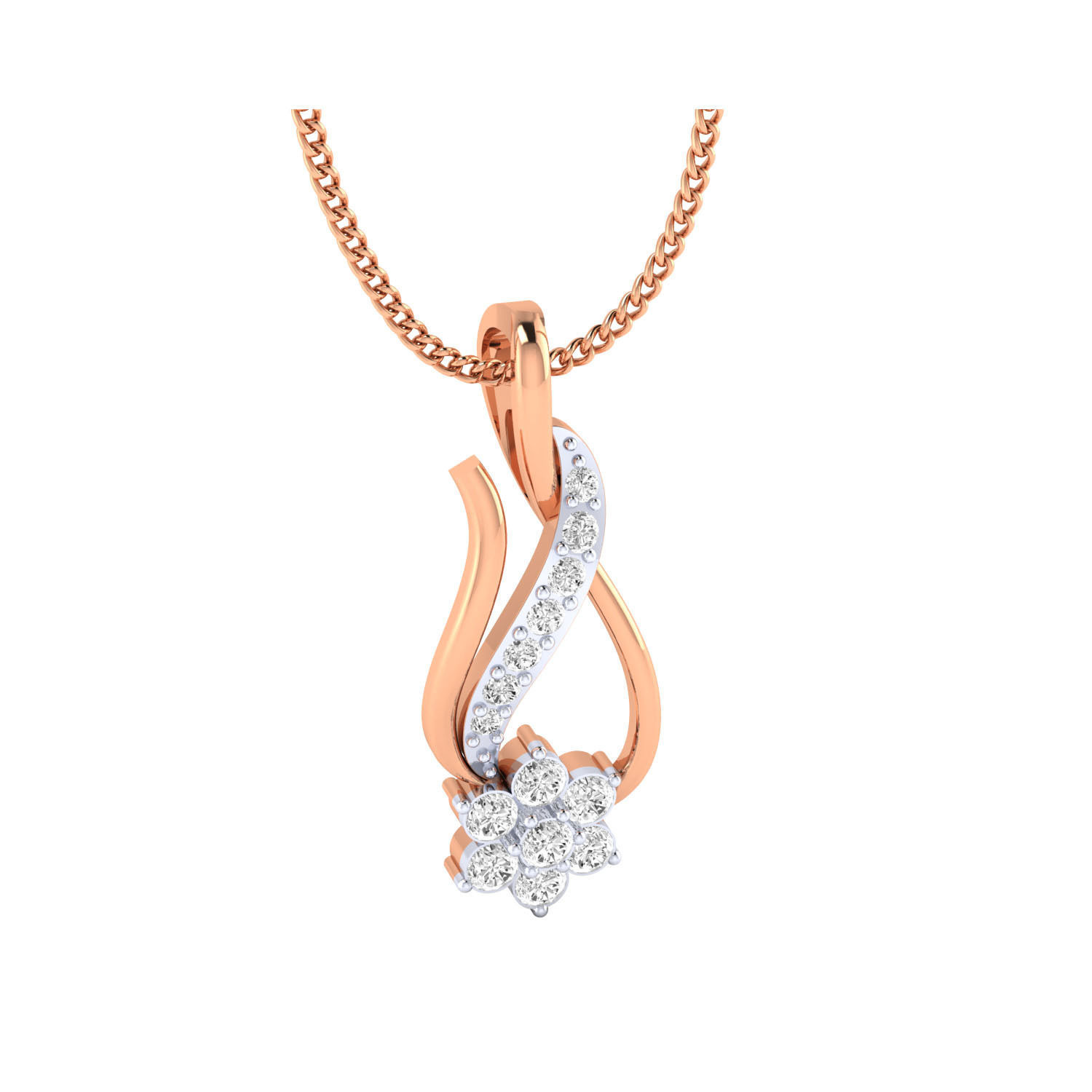 Women Pendant STL OBJ FBX Renders Details 3D print model_1