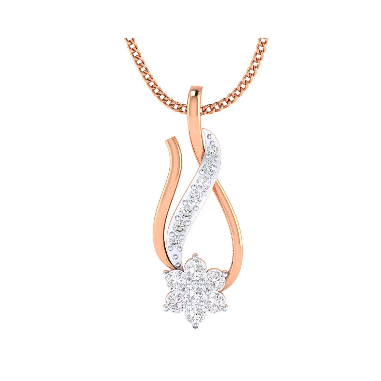 Women Pendant STL OBJ FBX Renders Details 3D print model_0