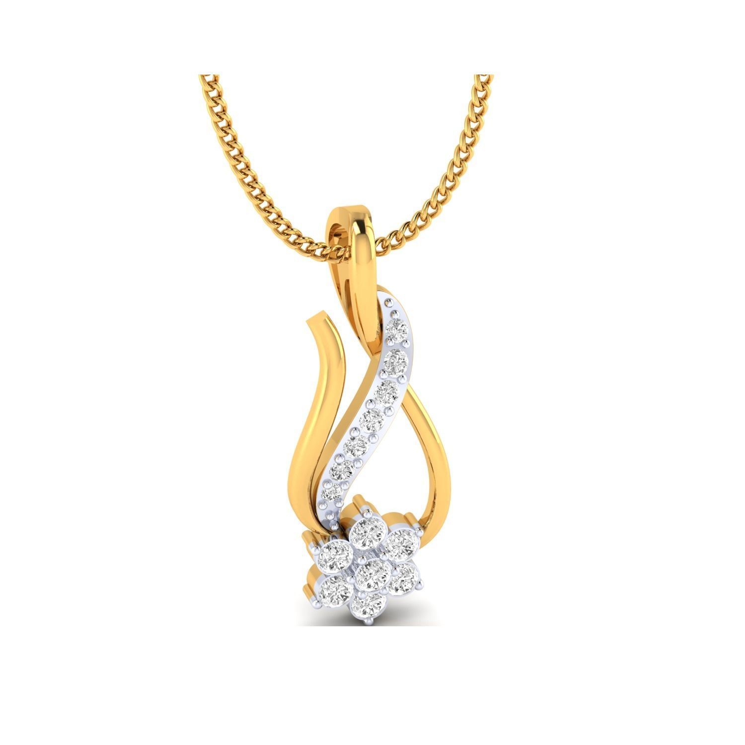 Women Pendant STL OBJ FBX Renders Details 3D print model_14