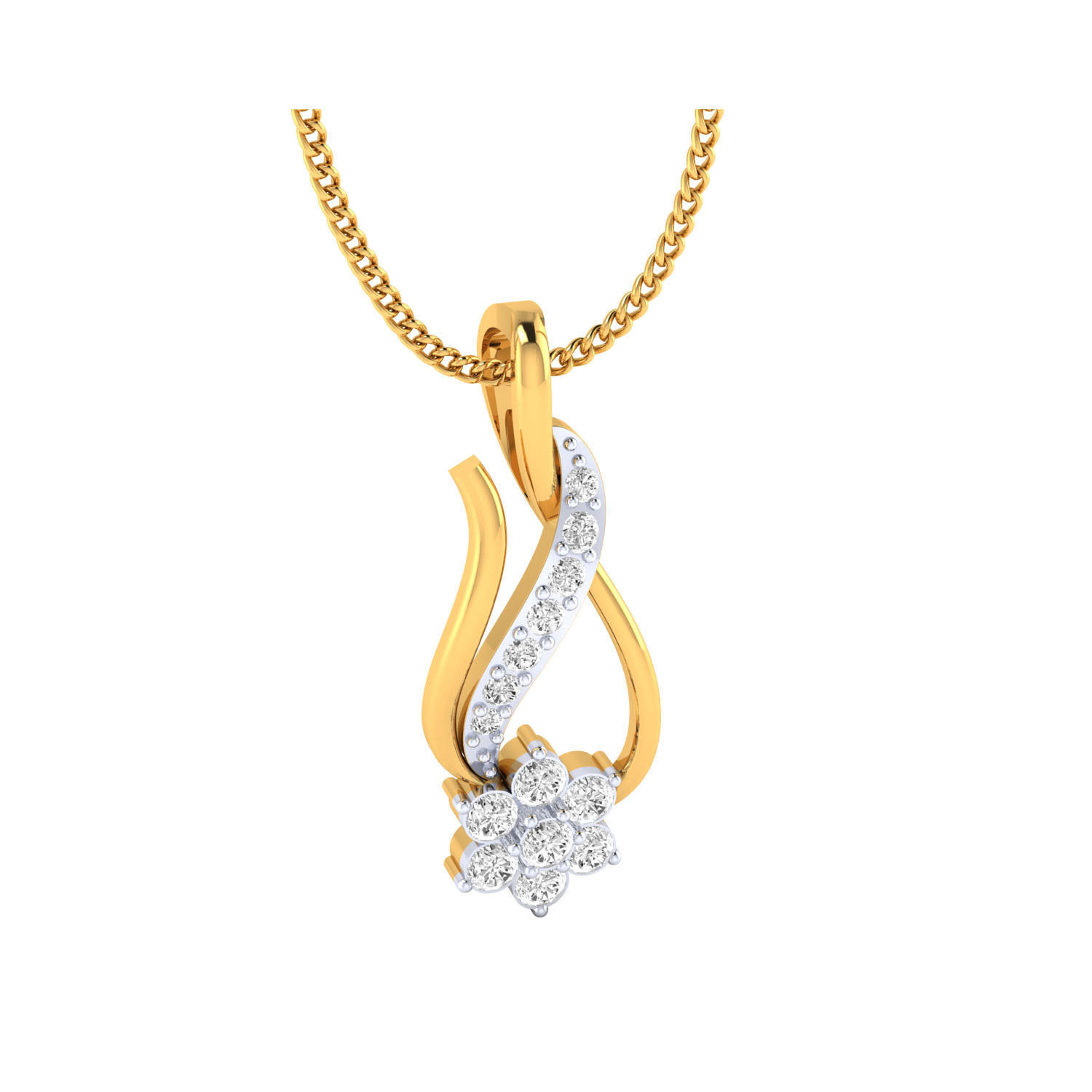 Women Pendant STL OBJ FBX Renders Details 3D print model_13