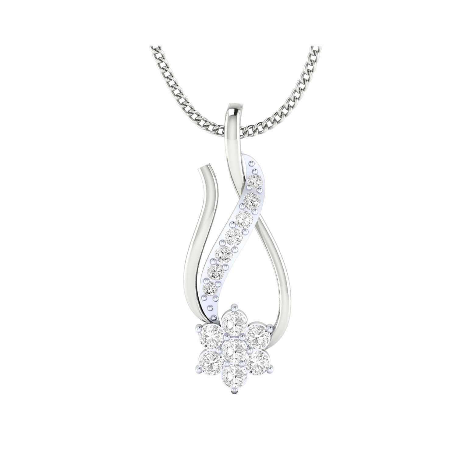 Women Pendant STL OBJ FBX Renders Details 3D print model_11