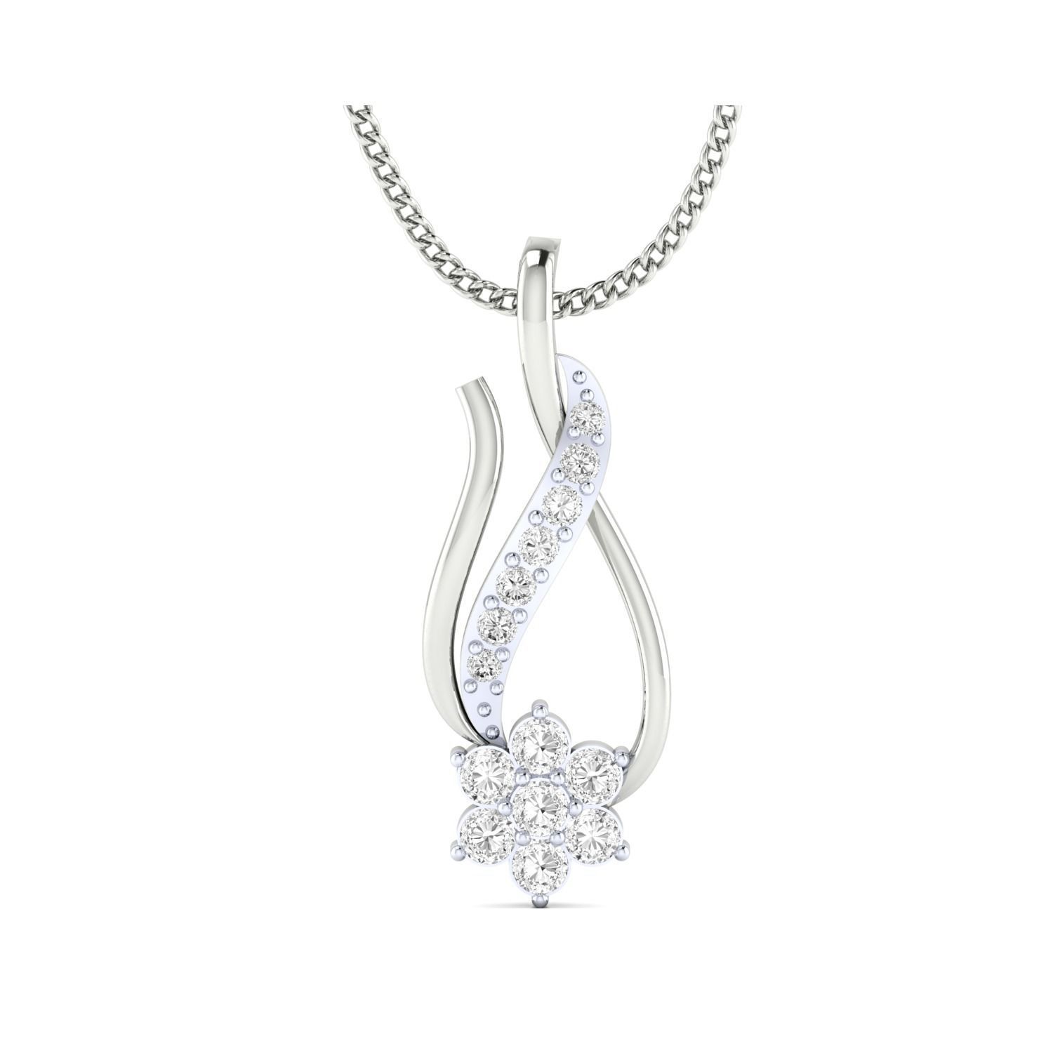 Women Pendant STL OBJ FBX Renders Details 3D print model_12