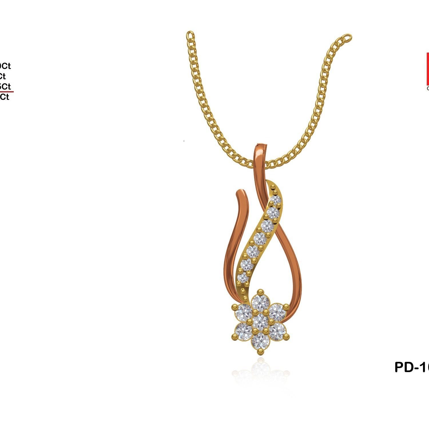 Women Pendant STL OBJ FBX Renders Details 3D print model_19