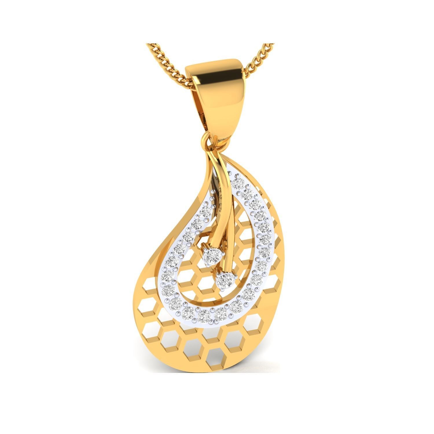 Women Pendant STL OBJ FBX Renders Details 3D print model_15