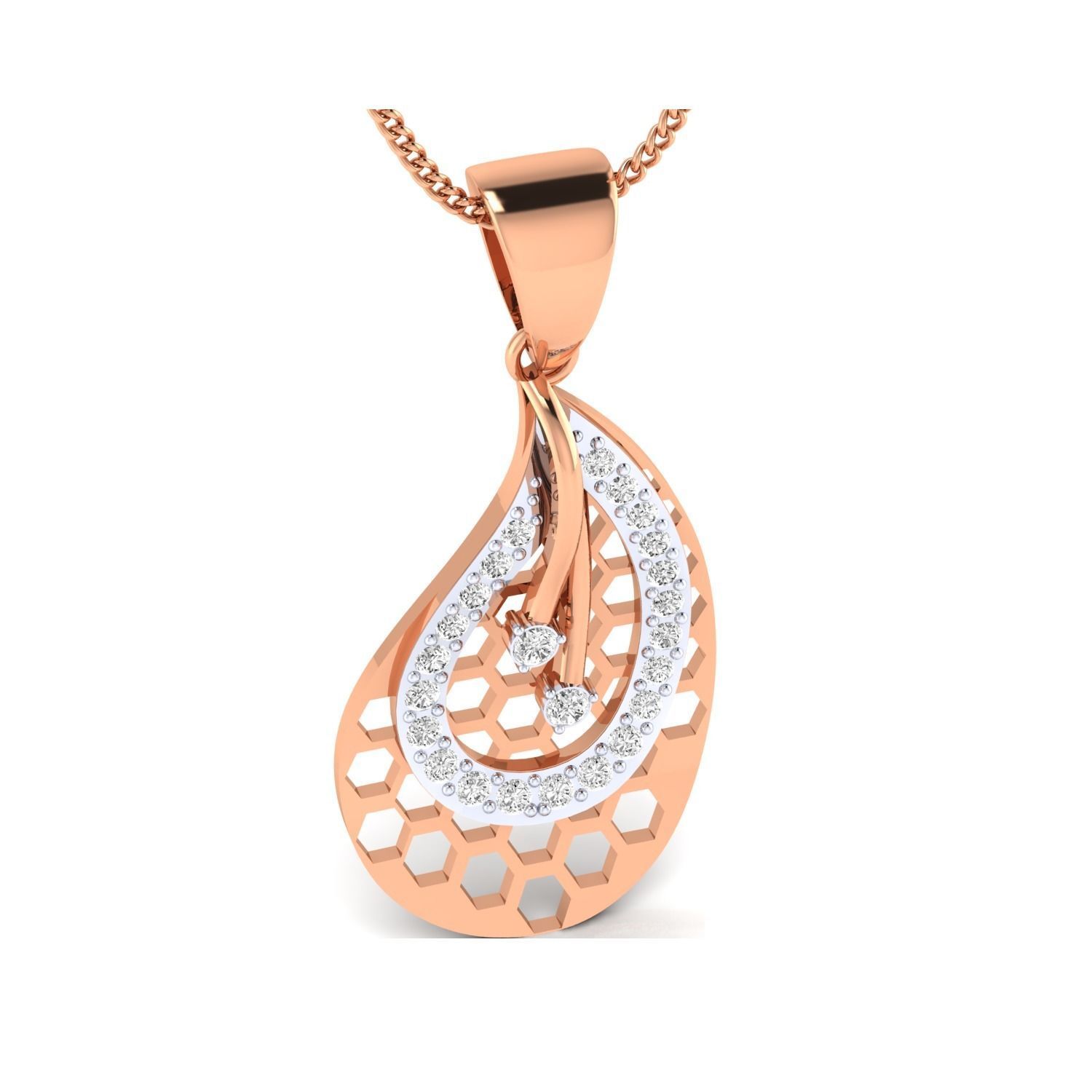 Women Pendant STL OBJ FBX Renders Details 3D print model_4